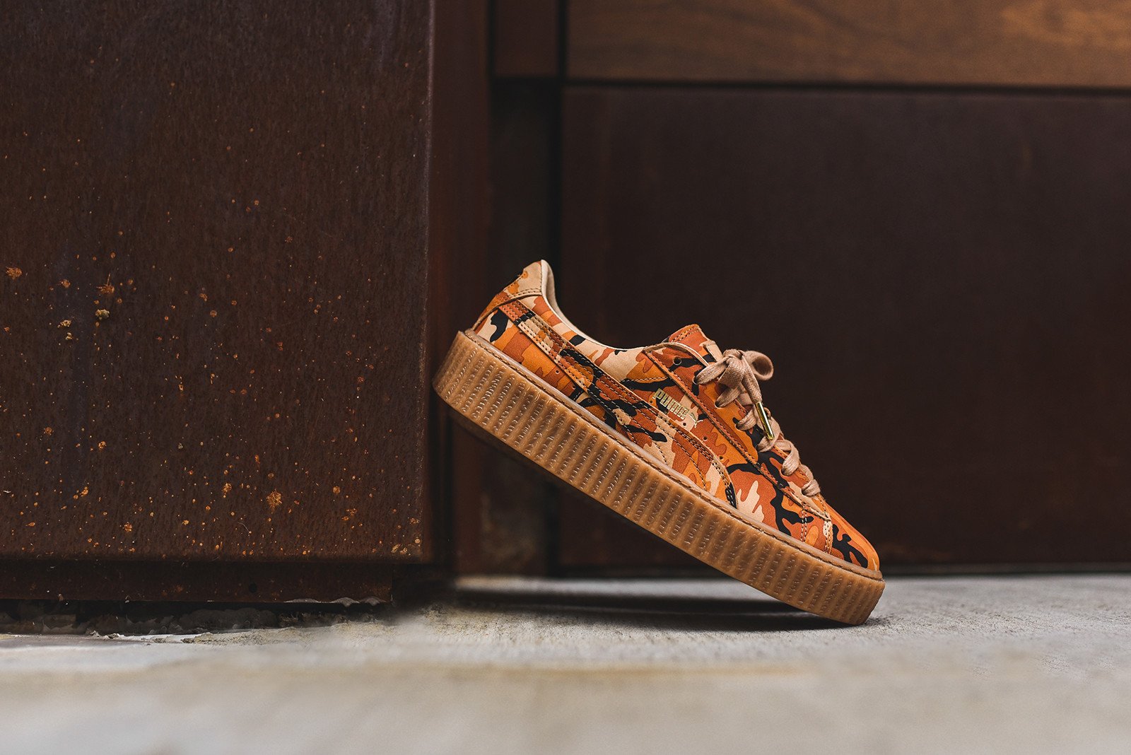 Puma x Rihanna WMNS Creeper - Orange Camo
