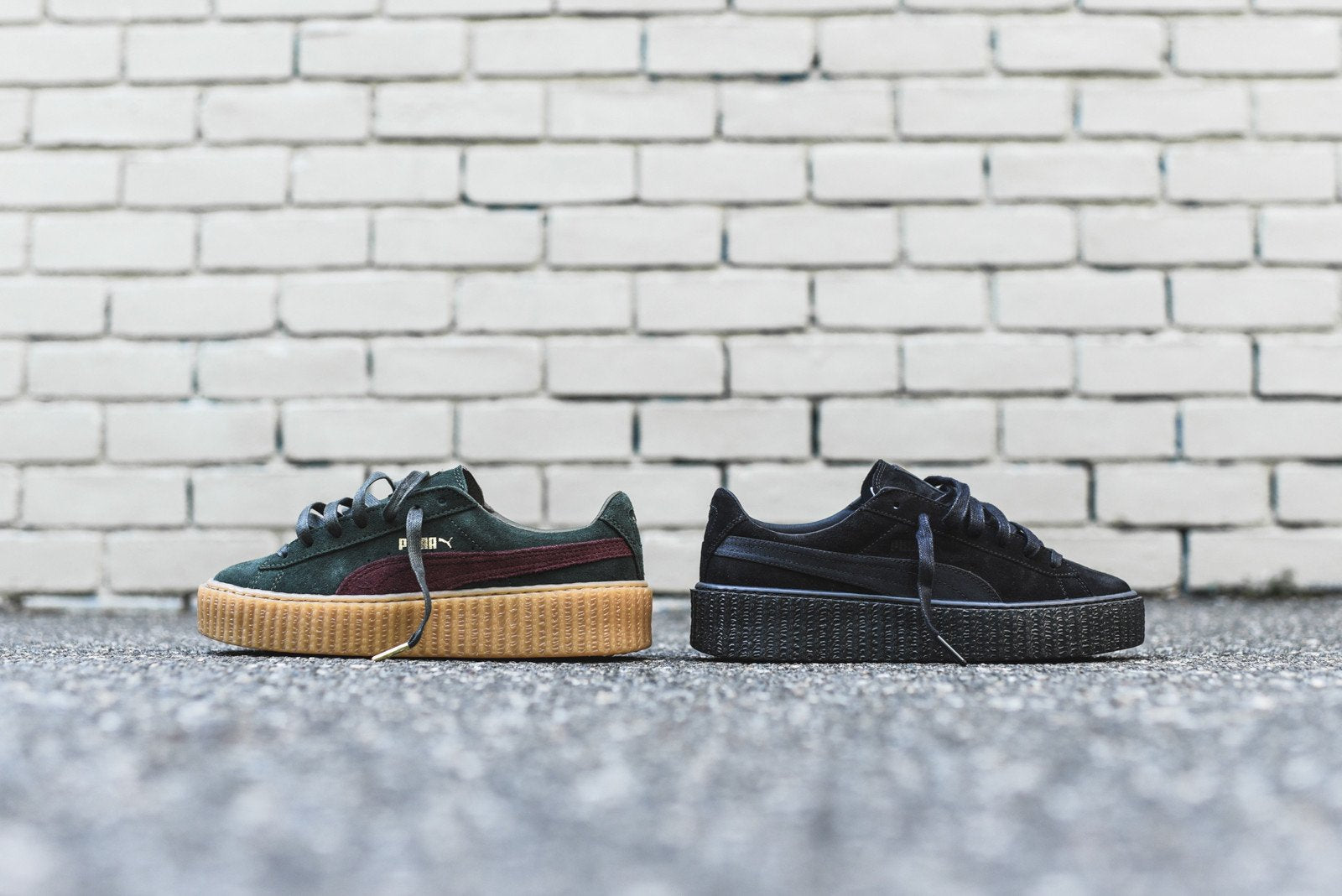 Puma x Rihanna Suede Creeper - Green & Black