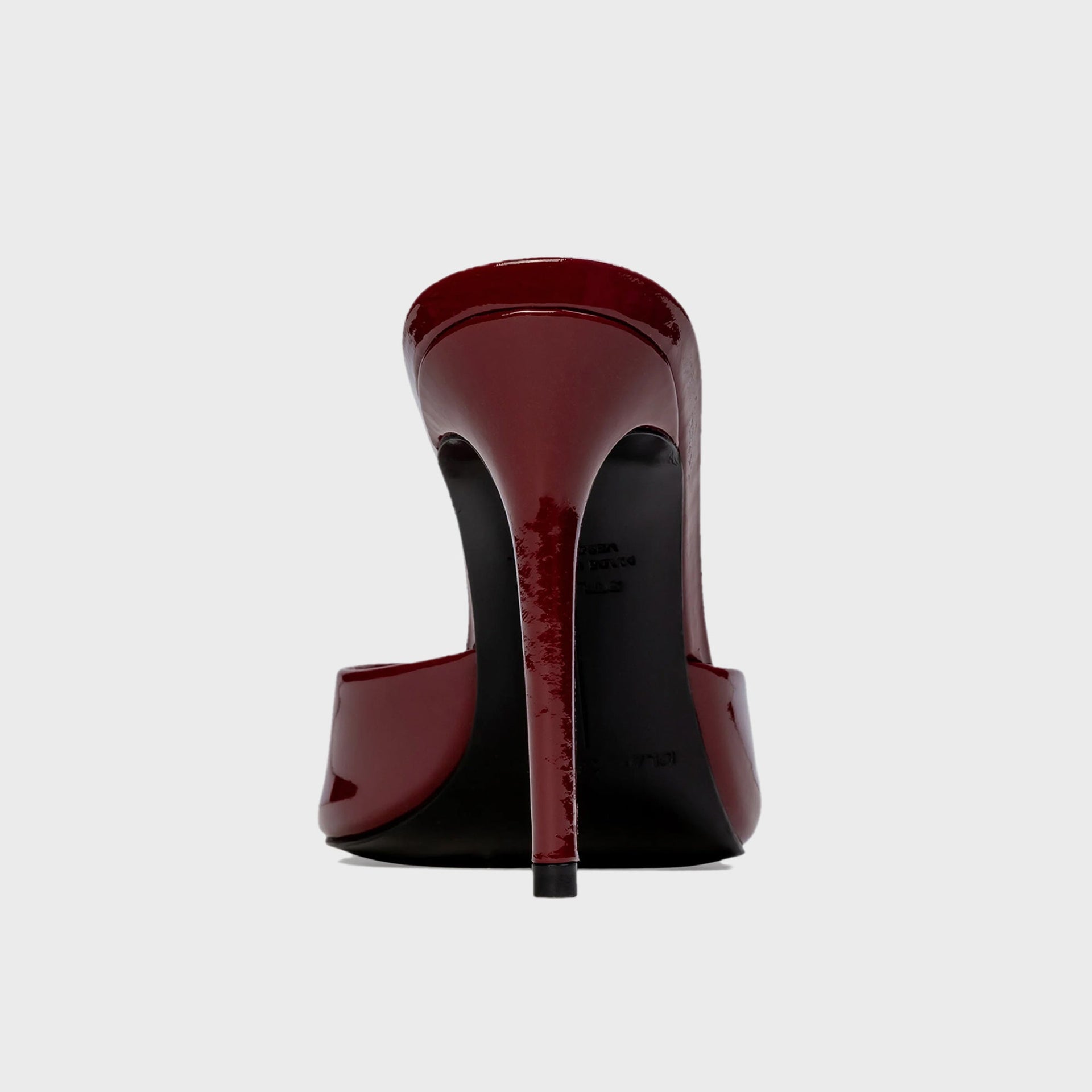 Black Suede Studio Brea 100 Mule - Chili Flake Leather
