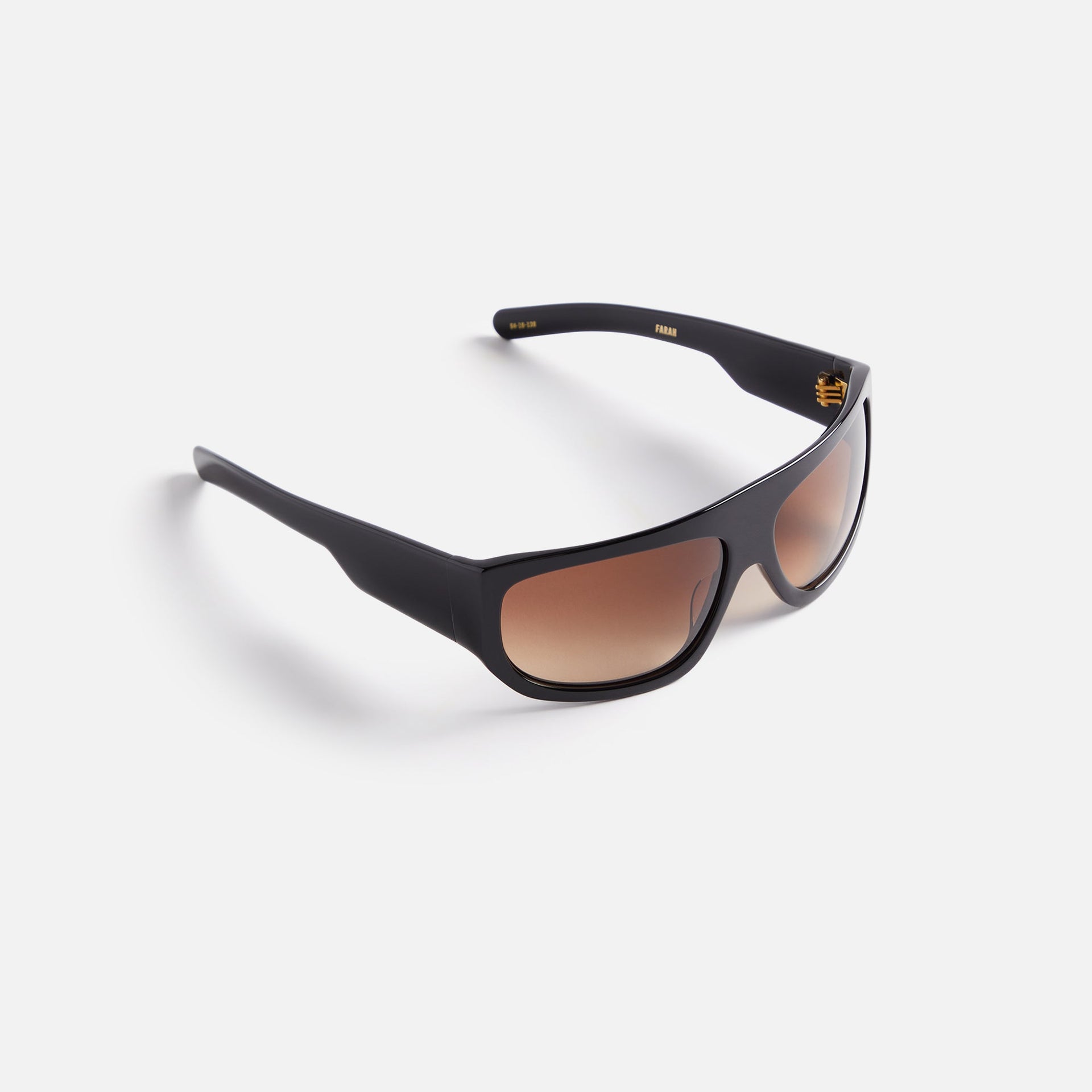 Flatlist Farah Sunglasses - Solid Black / Brown Gradient Lens