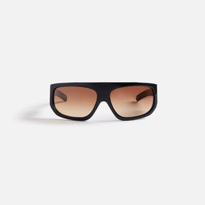 Flatlist Farah Sunglasses - Solid Black / Brown Gradient Lens