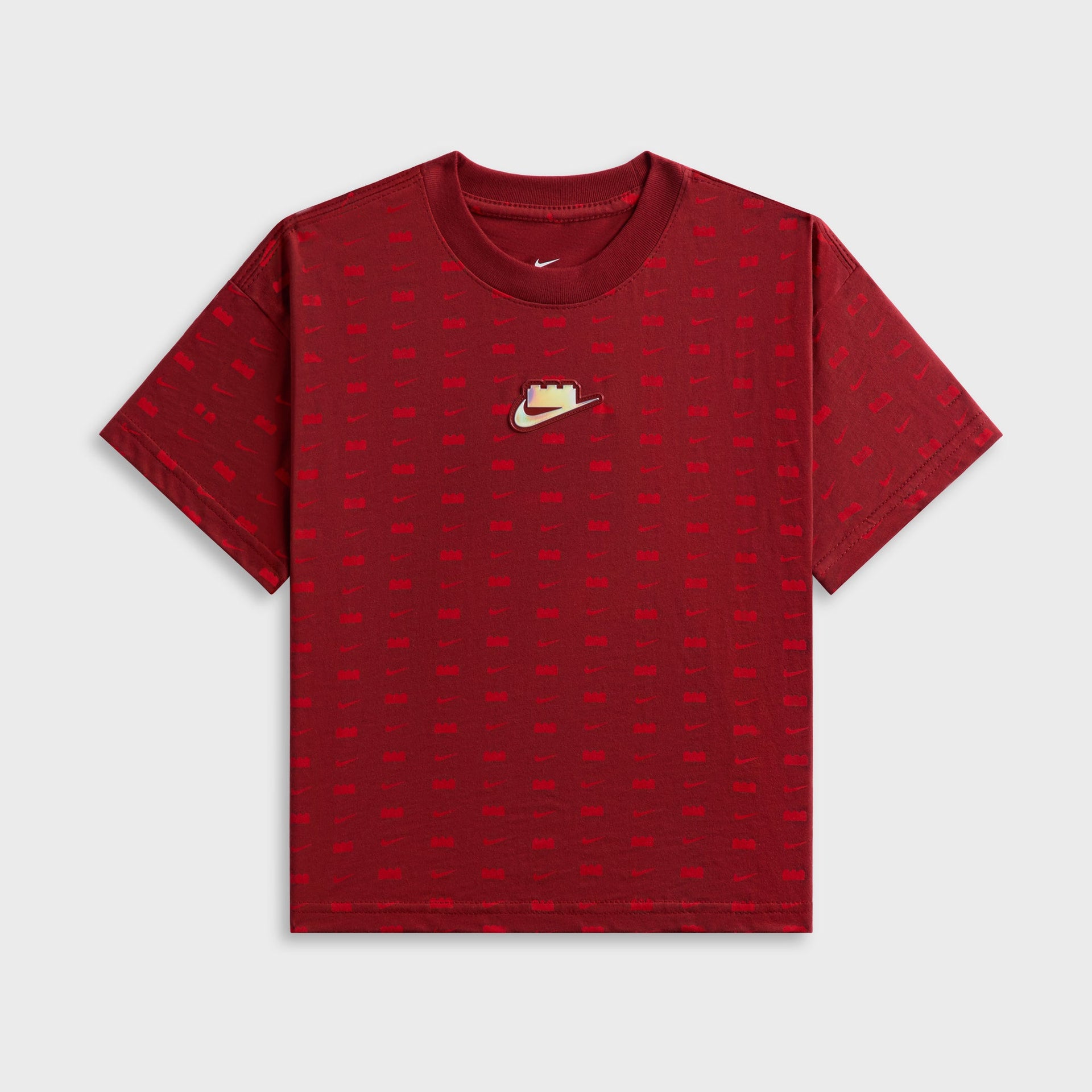 Nike x LEGO Collection Kids Cropped T-Shirt - Dark Cayenne