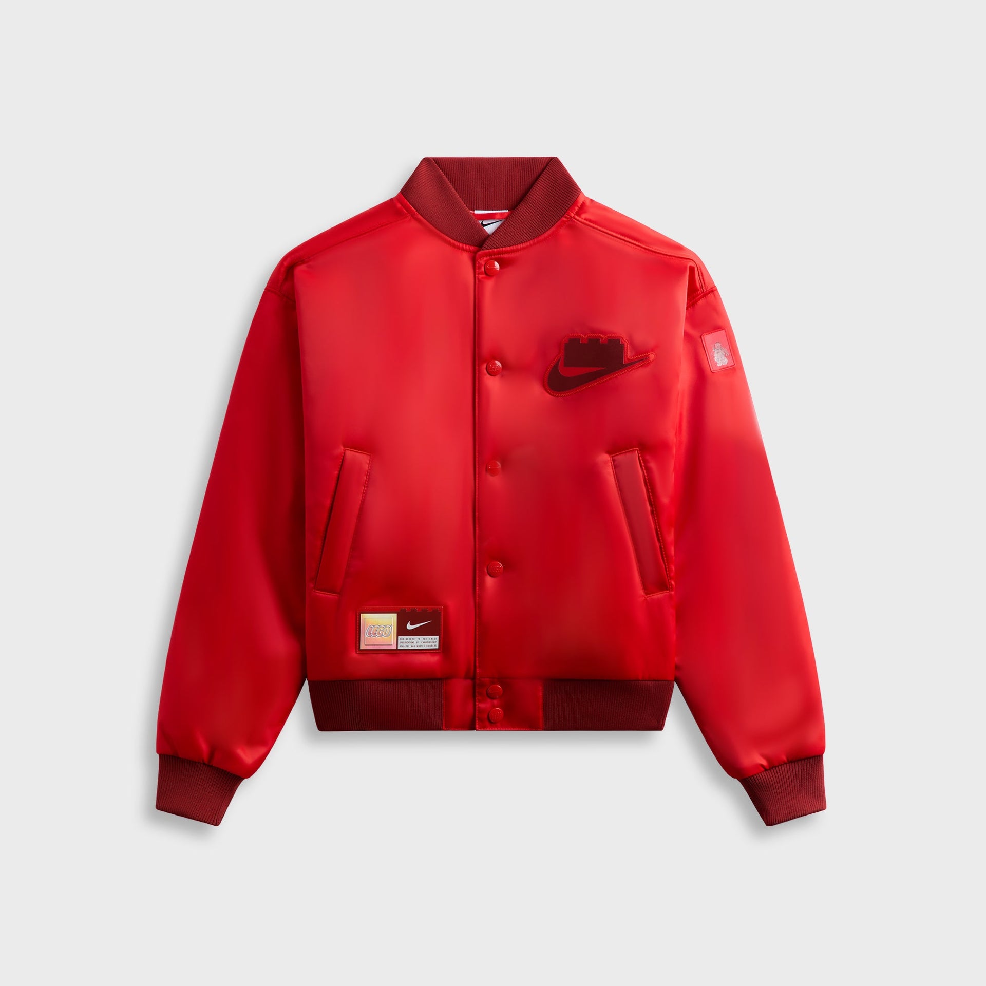 Nike x LEGO Collection Kids Basketball Jacket - Rush Red / Dark Cayenne / Dark Cayenne
