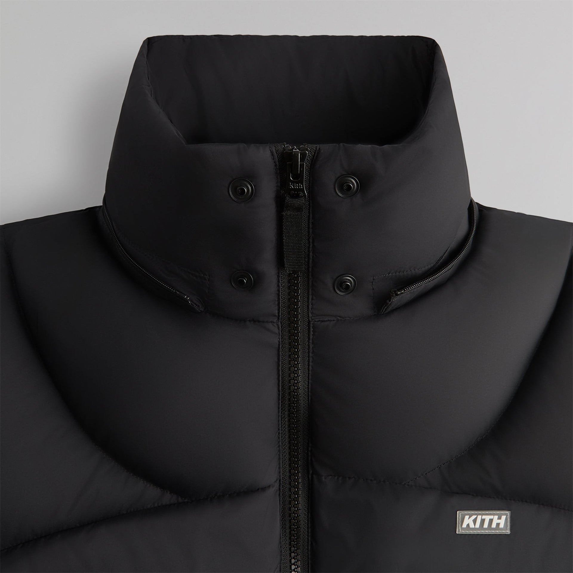 Kith Matte Stretch Taffeta Corey Puffer - Black