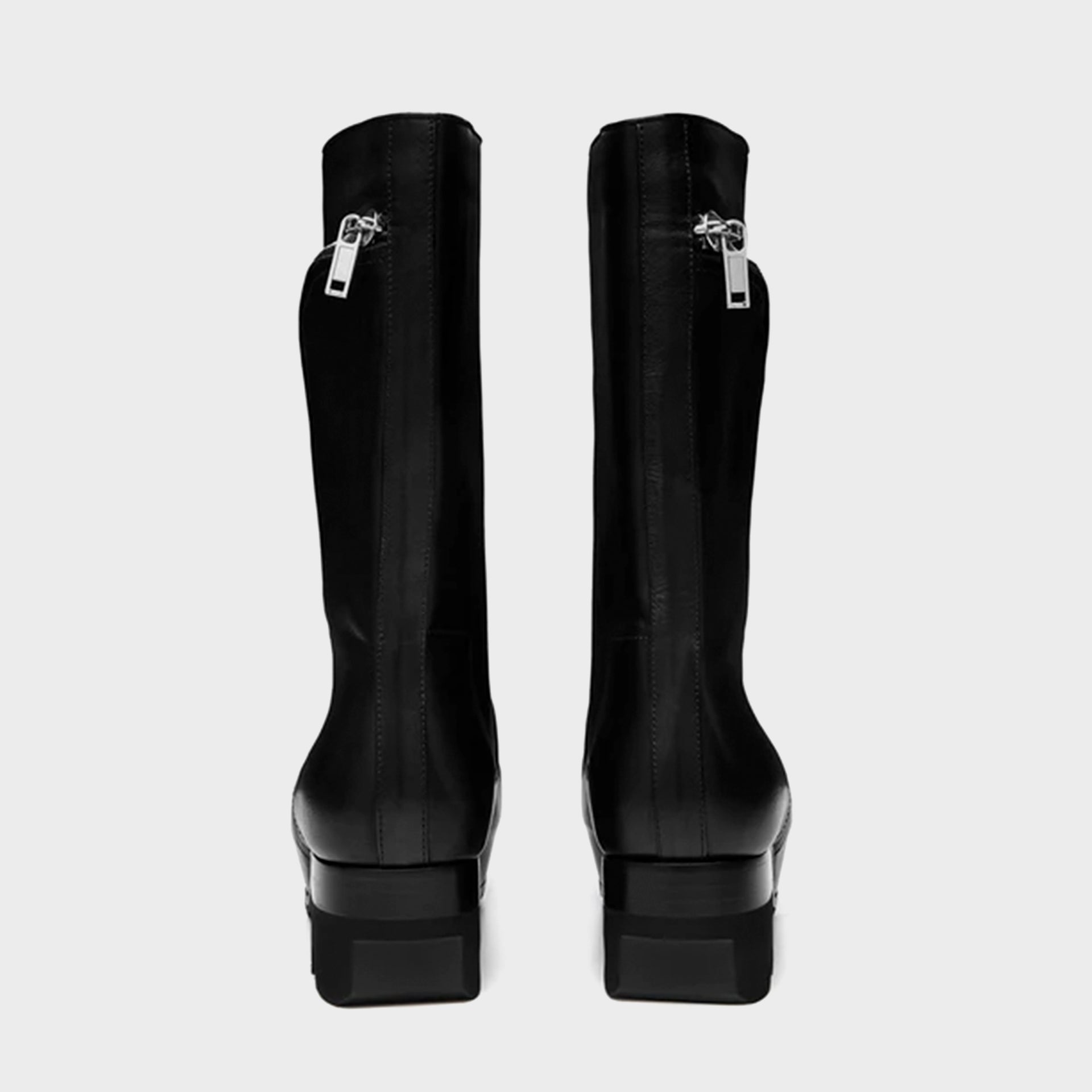 Rick Owens WMNS Bauhaus Ballast Pull on Stivali - Pelle Black