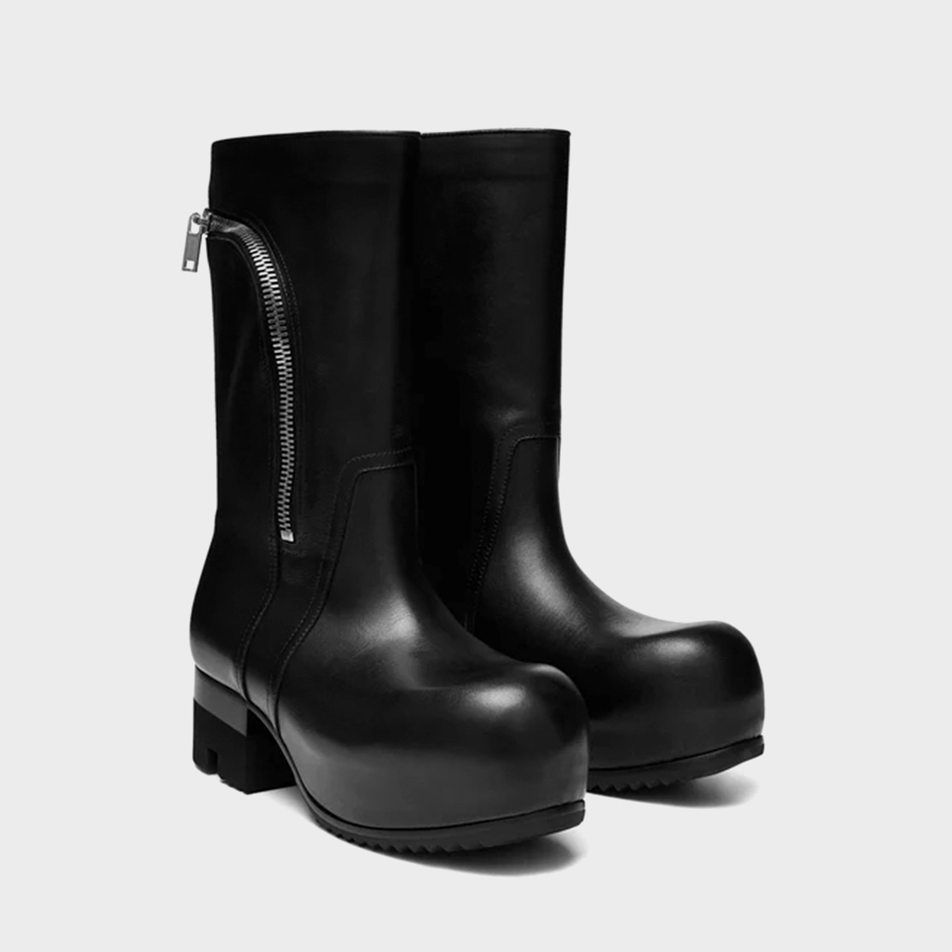 Rick Owens WMNS Bauhaus Ballast Pull on Stivali - Pelle Black