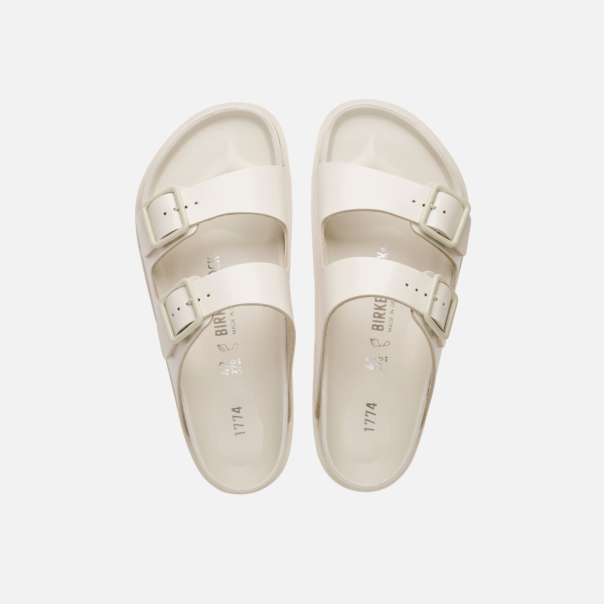 Birkenstock 1774 Arizona Smooth Leather - Bone