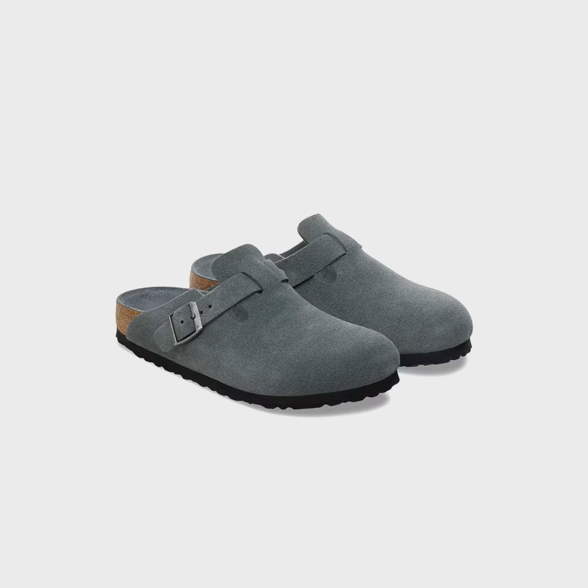 Birkenstock Boston Soft Footbed - Basalt Gray