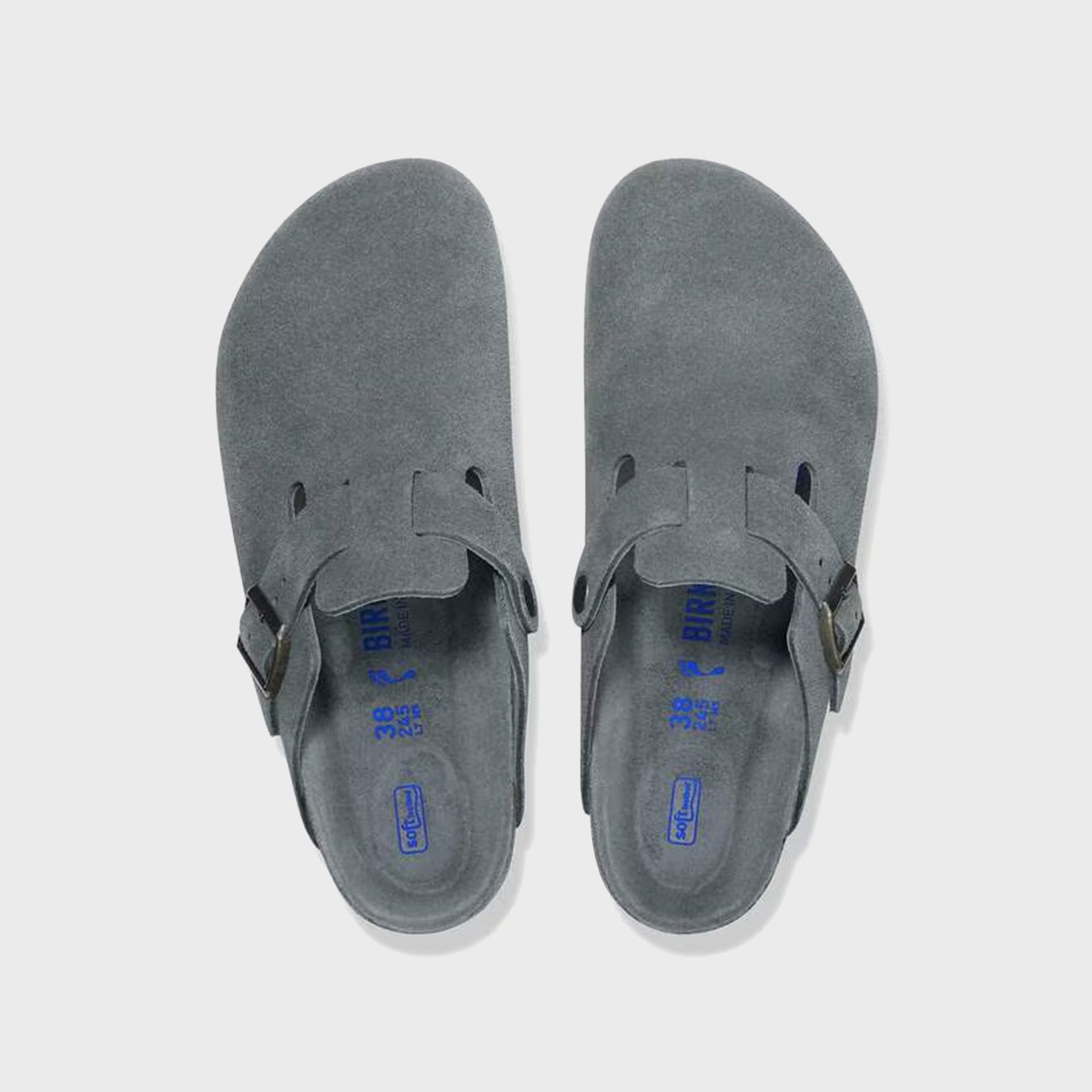 Birkenstock Boston Soft Footbed - Basalt Gray
