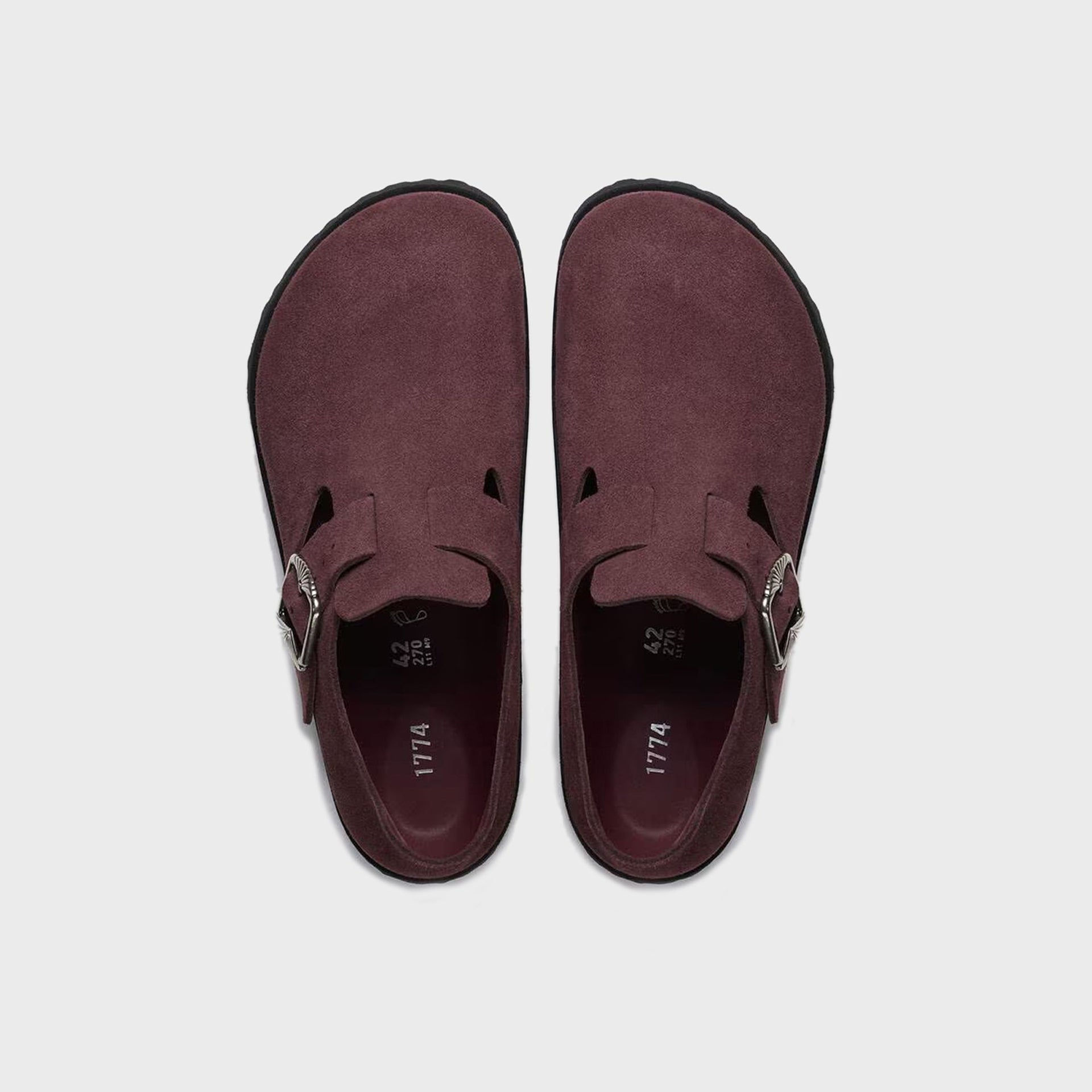 Birkenstock London Suede 1774 - Deep Burgundy