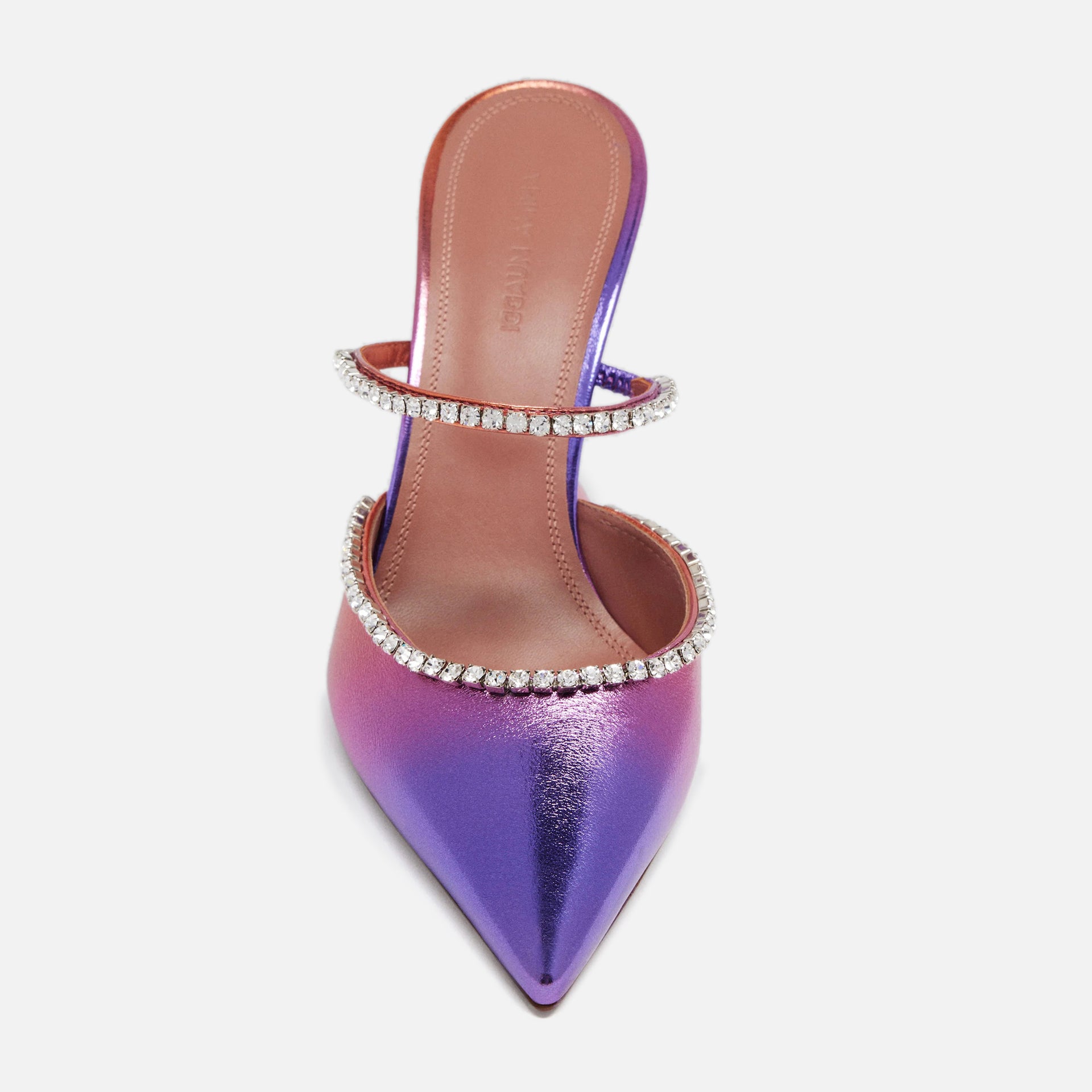 Amina Muaddi Gilda Sandal Sunset Ombre CL - Purple