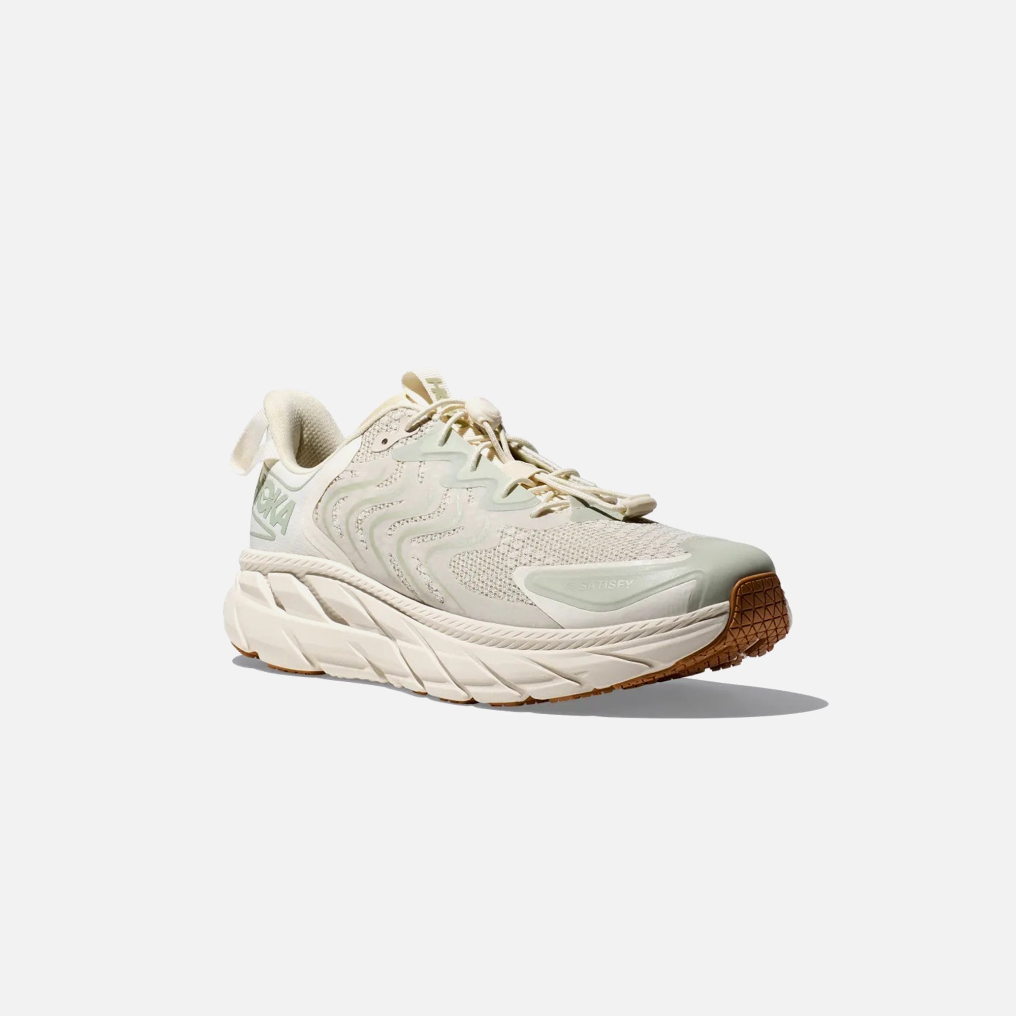 Hoka One One x Satisfy Clifton LS - Celadon Tint / Whisper
