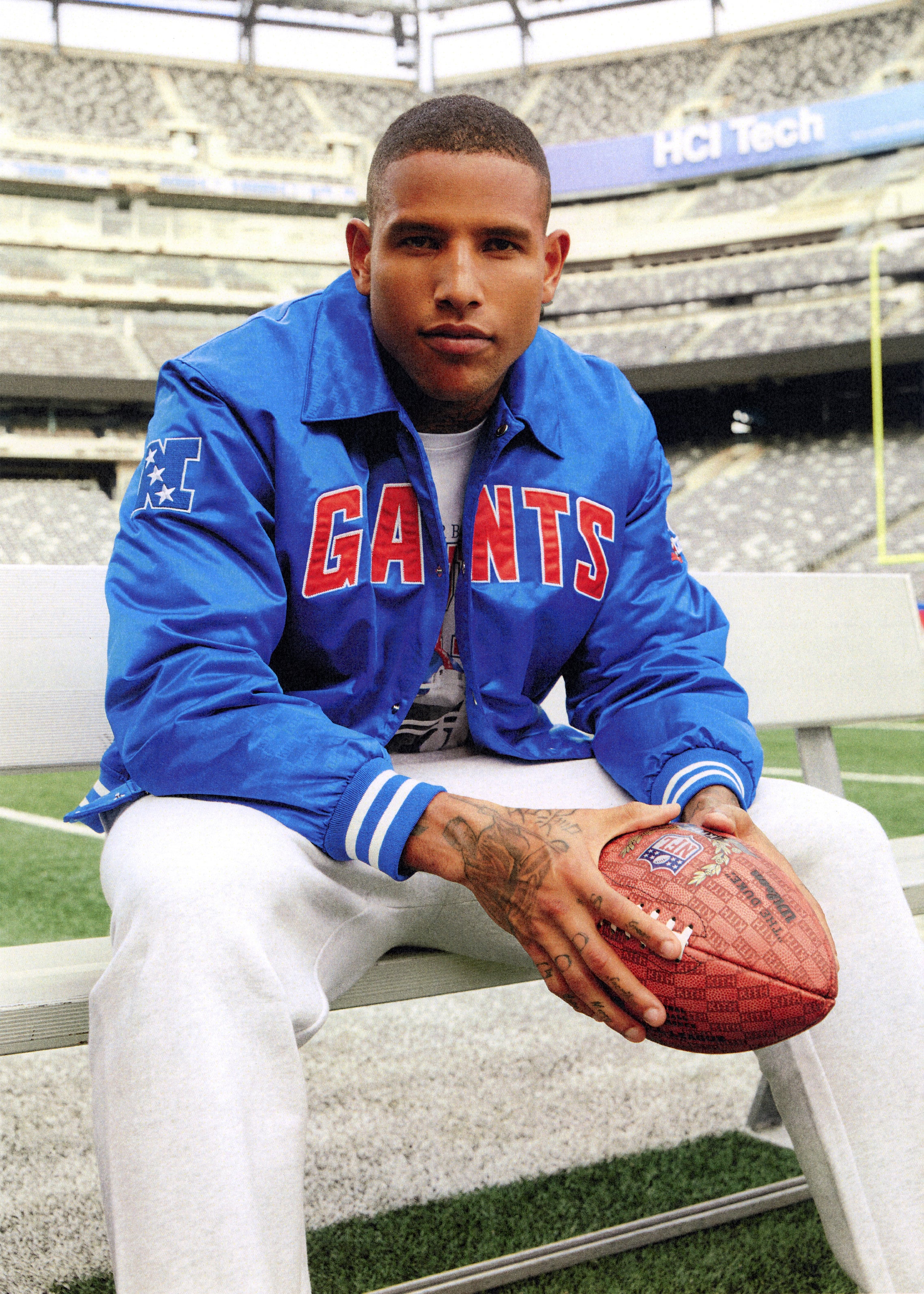 Kith for the NFL: Giants Mitchell & Ness Victor Cruz Jersey - Sandrift –  Kith Europe