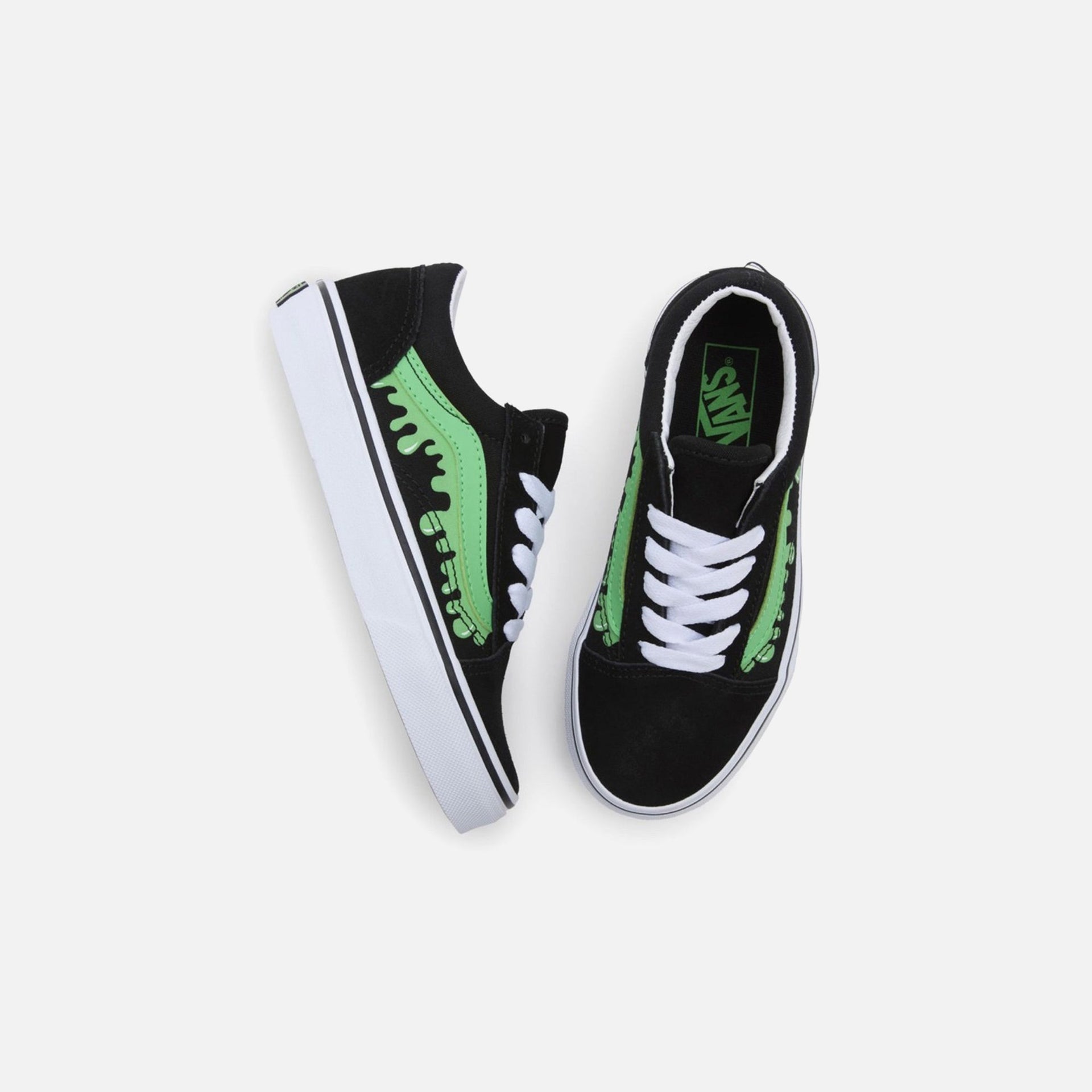 Vans Pre-School Old Skool - Glow Slime Black / Green