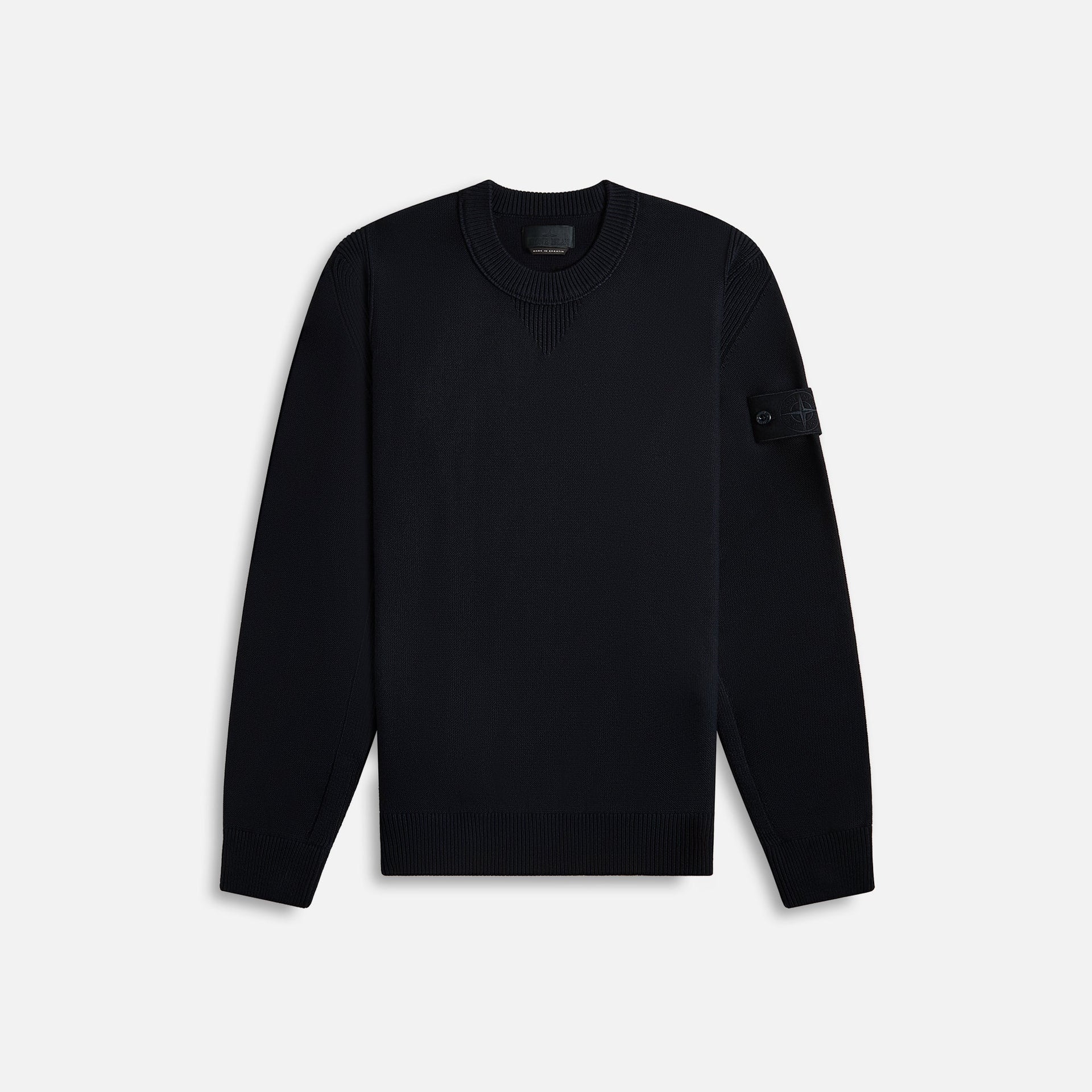 Stone Island Cotton Cashmere Ghost Piece Crewneck - Navy Blue