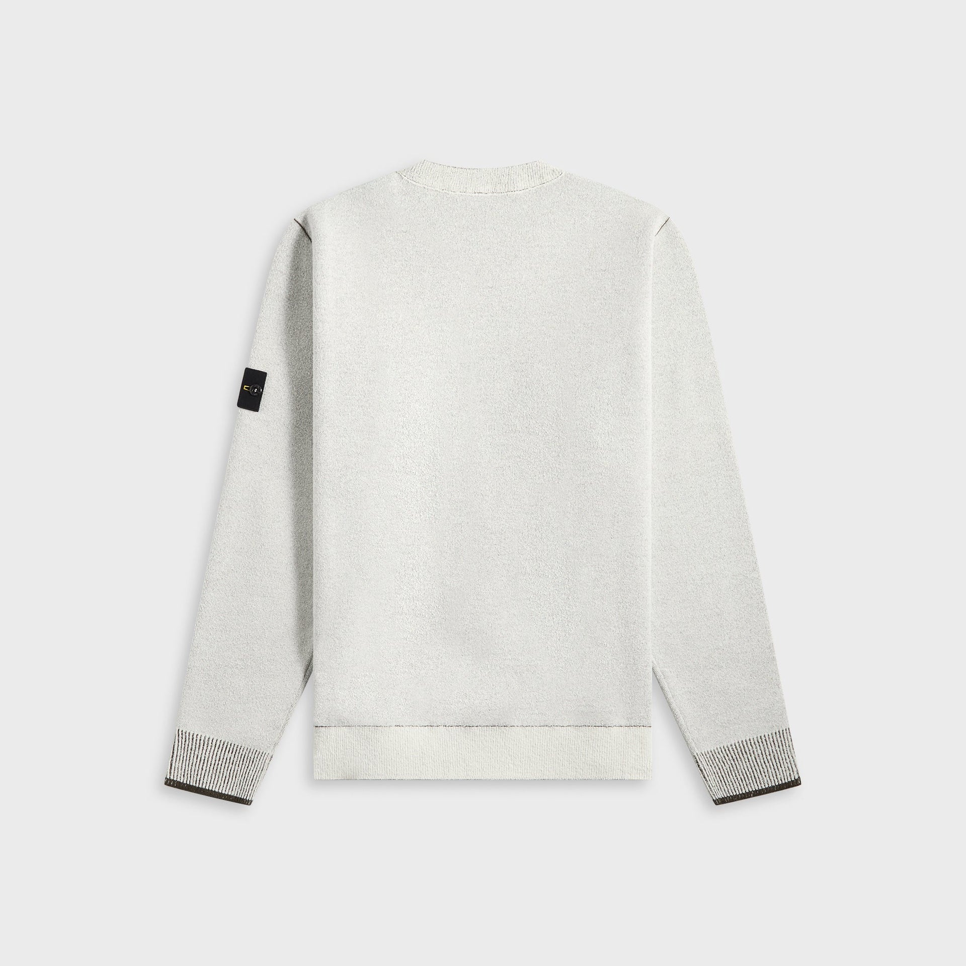 Stone Island Double Face Bi-Color Cotton Nylon Crewneck - Ivory