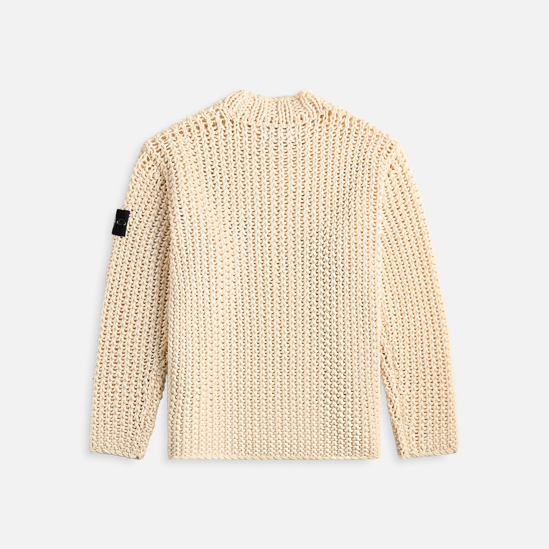 Stone Island Chain Stitch UV Reactive Sweater Cherry - Beige