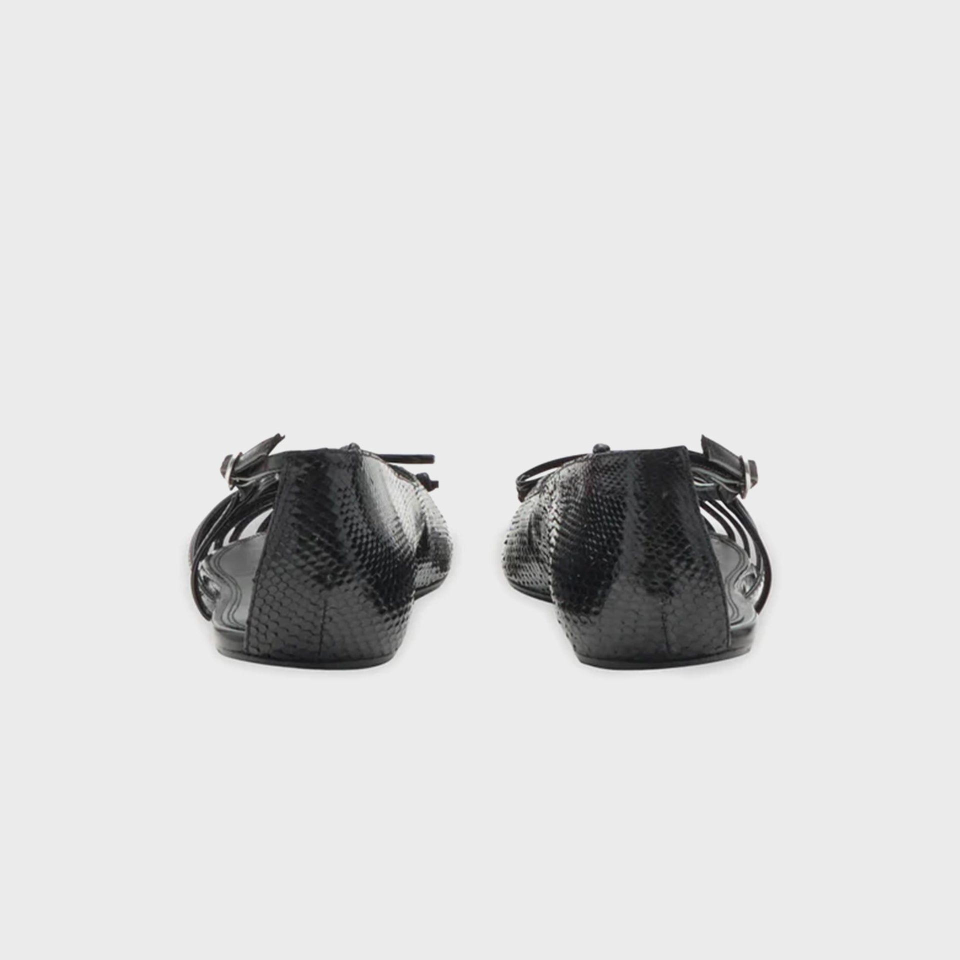 Abra Double Shoe Ballerina Flat - Black