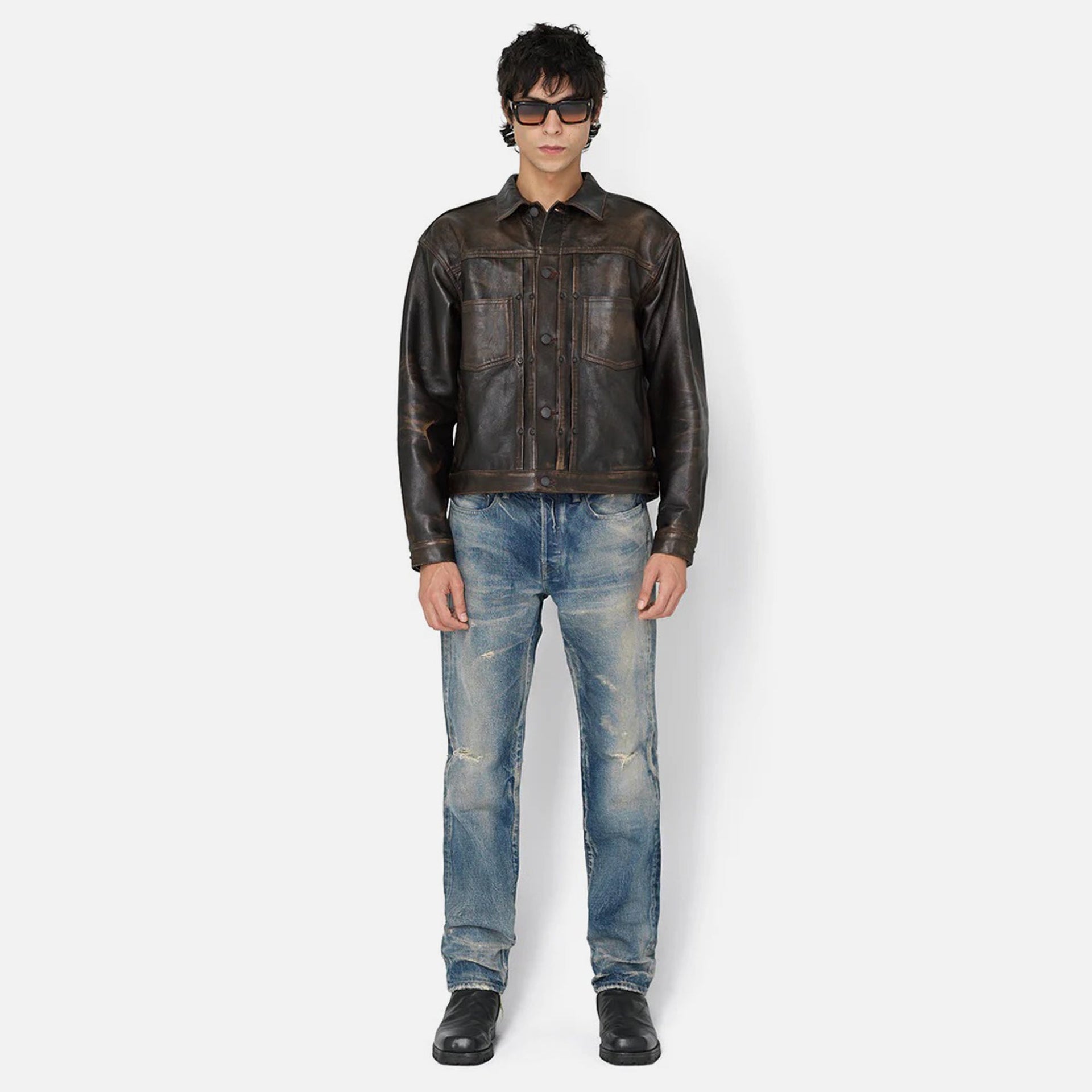 John Elliott Leather Thumper Jacket Type II - Roosevelt