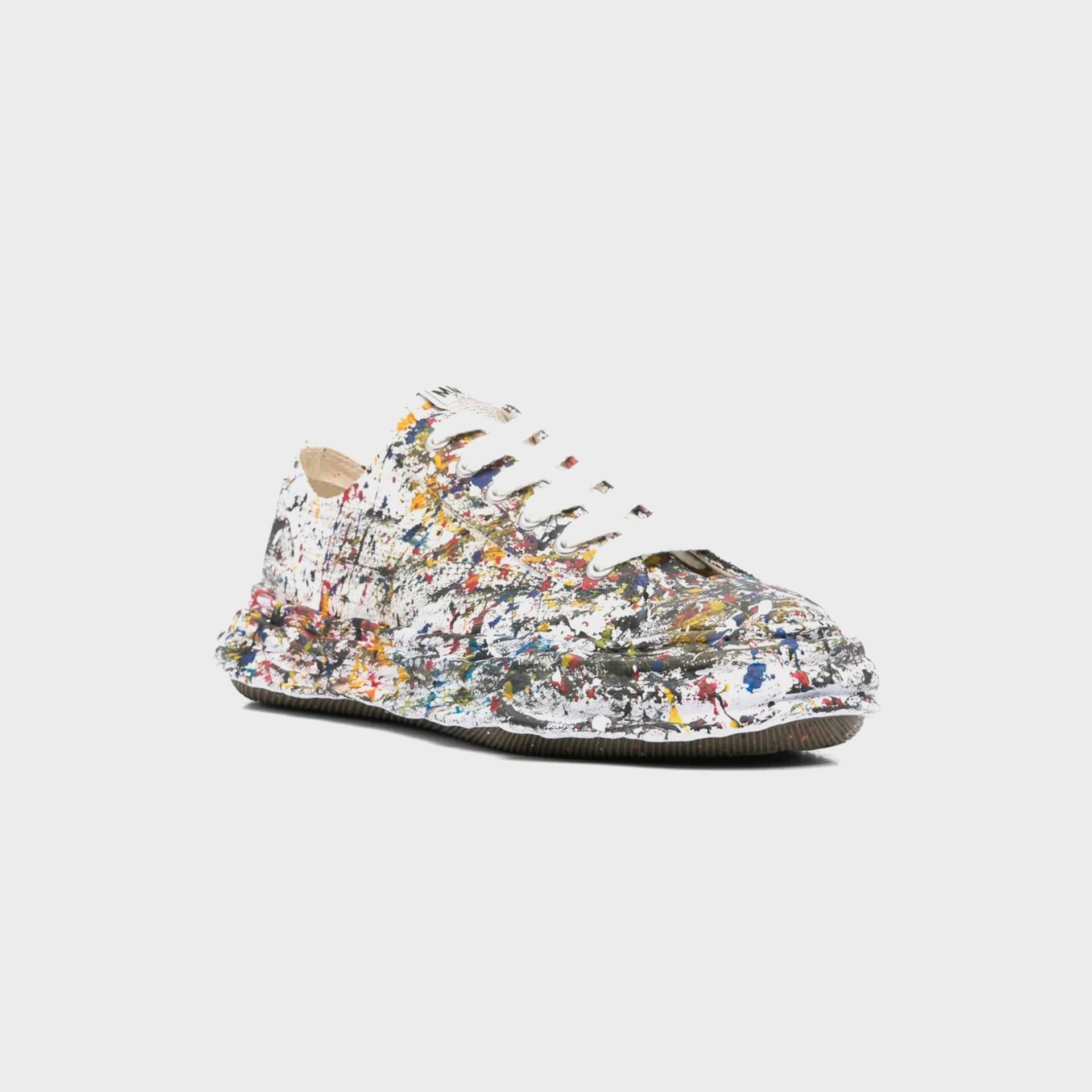 Mihara Yasuhiro Peterson 23 Original Sole Sputtering Canvas Low Top Sneaker - White
