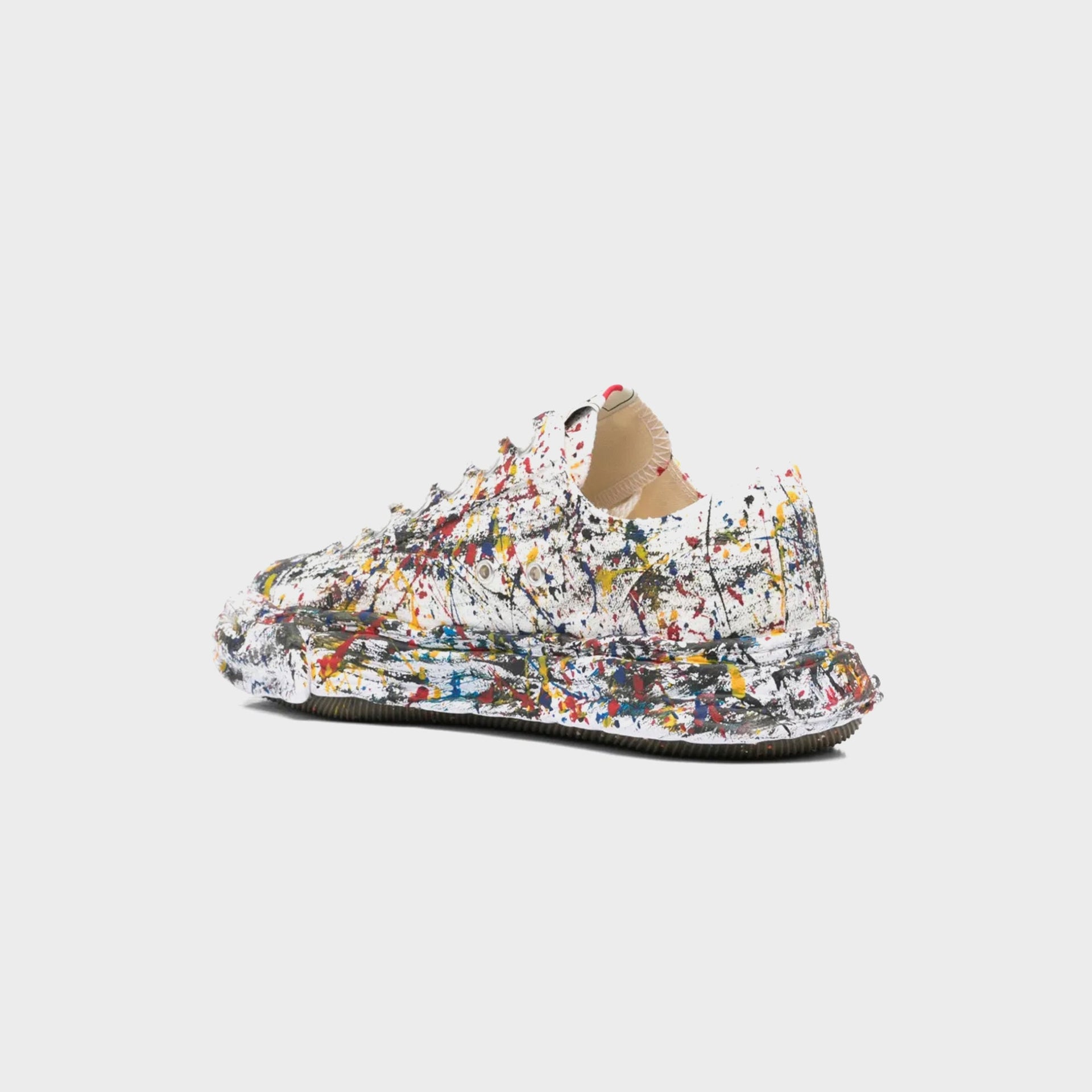 Mihara Yasuhiro Peterson 23 Original Sole Sputtering Canvas Low Top Sneaker - White