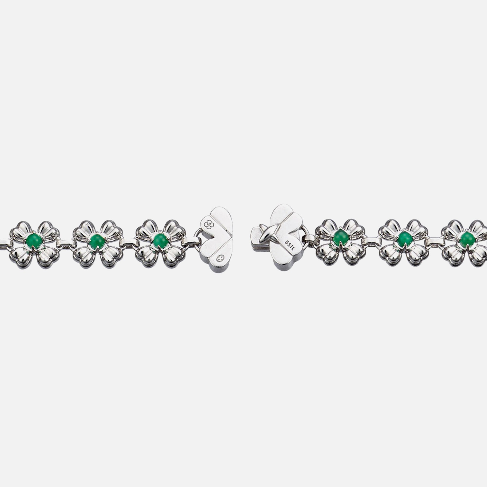 SSIL Clover Tennis Necklace - Green Onyx – Kith Europe