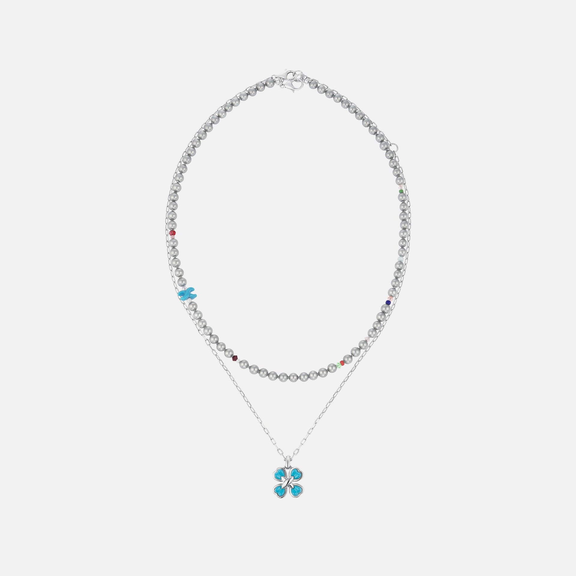 SSIL Clover Necklace - Blue