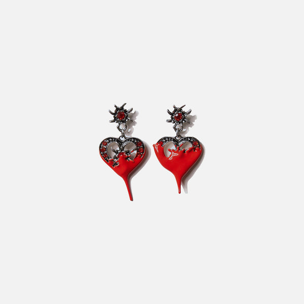[leeENoir] 韓国アクセ☆Sanding Heart Earring leeENoir] 韓国アクセ☆Sanding Heart Earring (leeENoir/ピアス