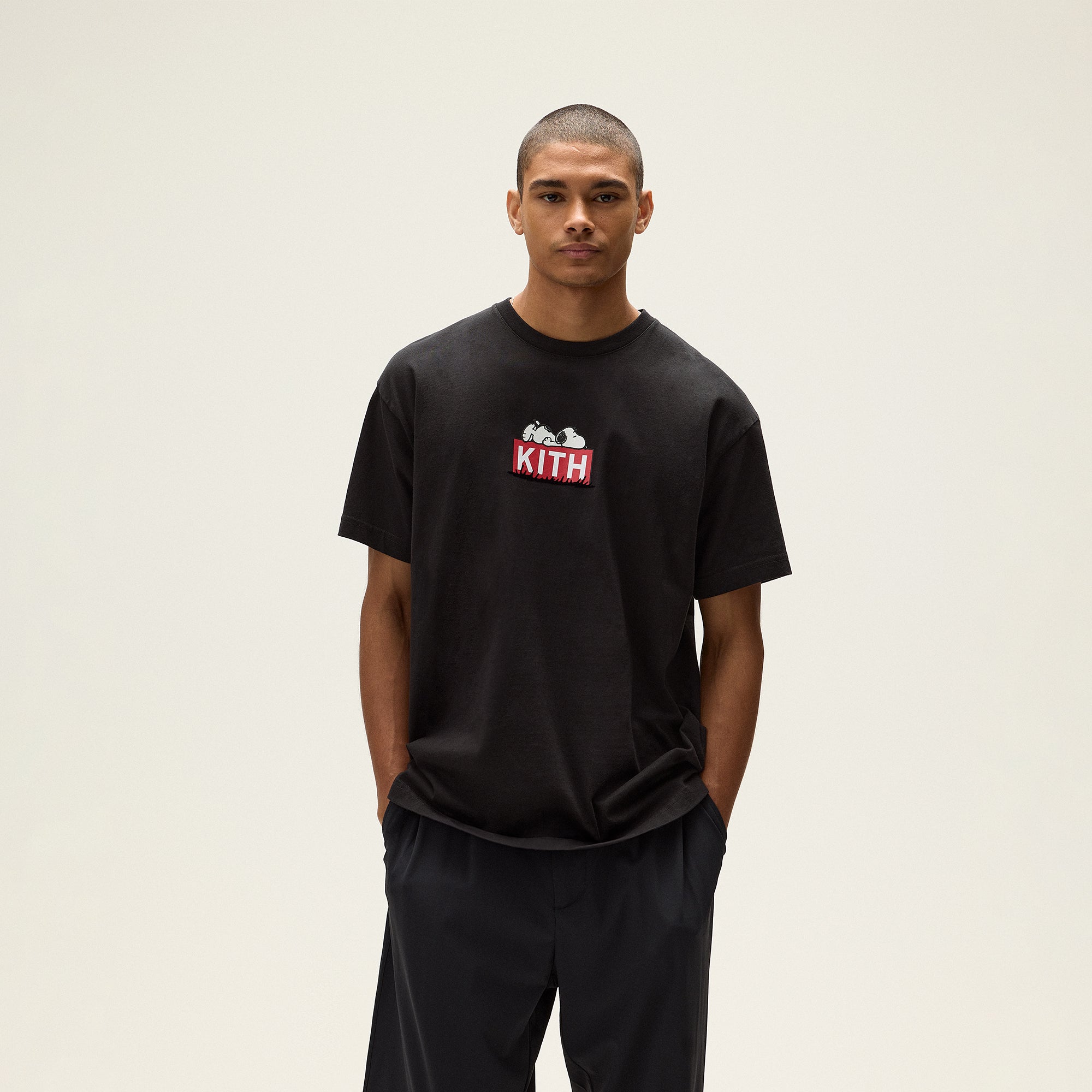 Kith for Peanuts Doghouse Classic Logo Tee - Black – Kith Europe