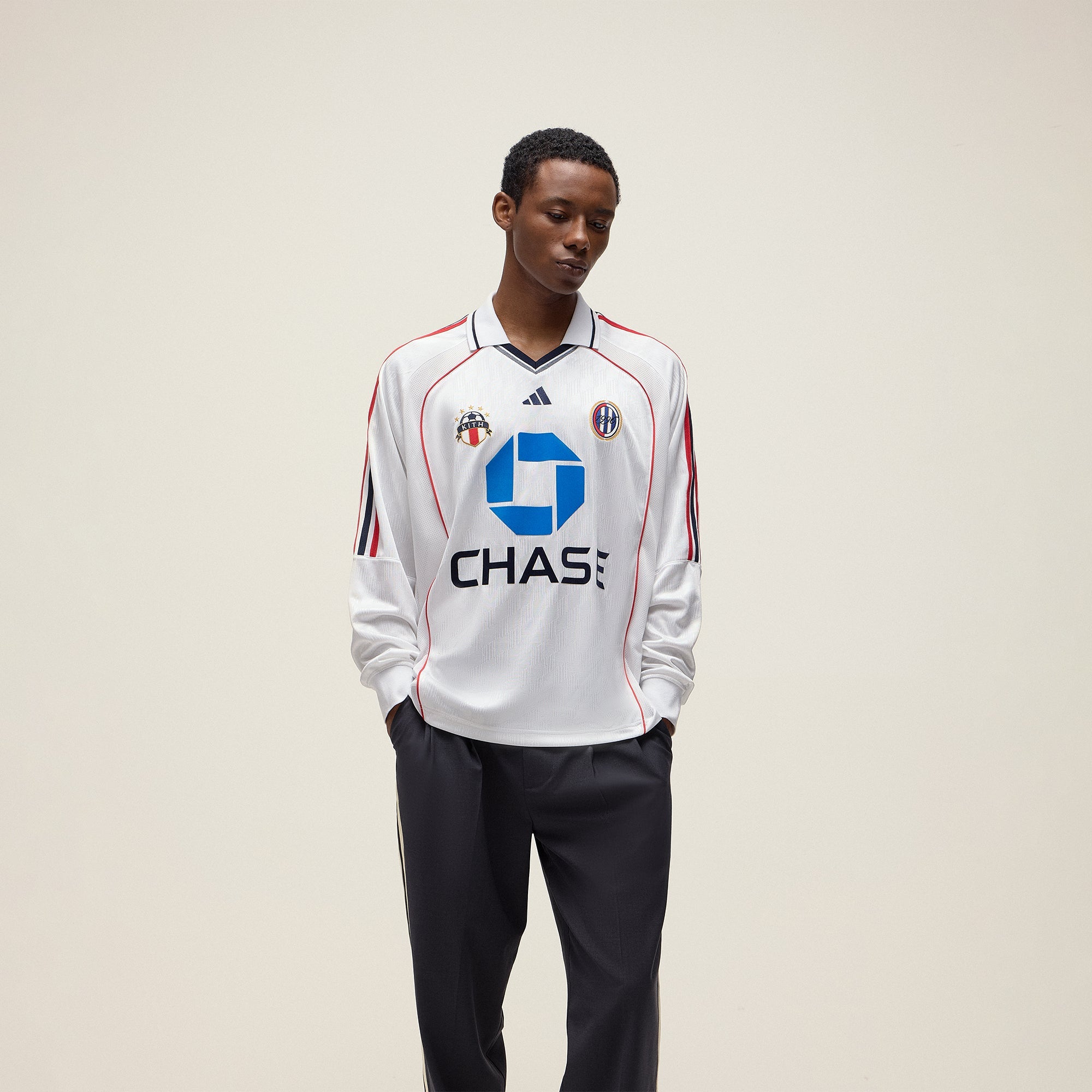 Kith for adidas Football Chase Long Sleeve Jersey - White