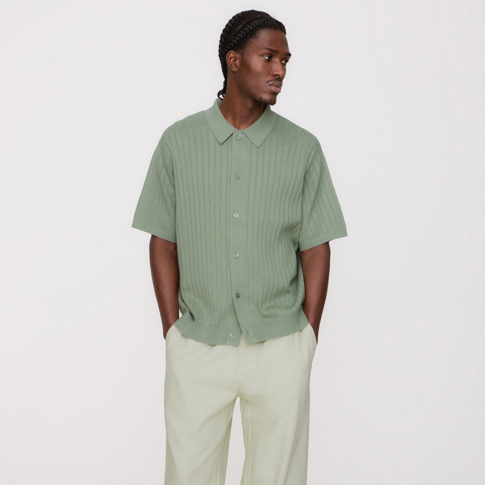 Kith Rhys Knit Stripe Buttondown - Pavilion PH