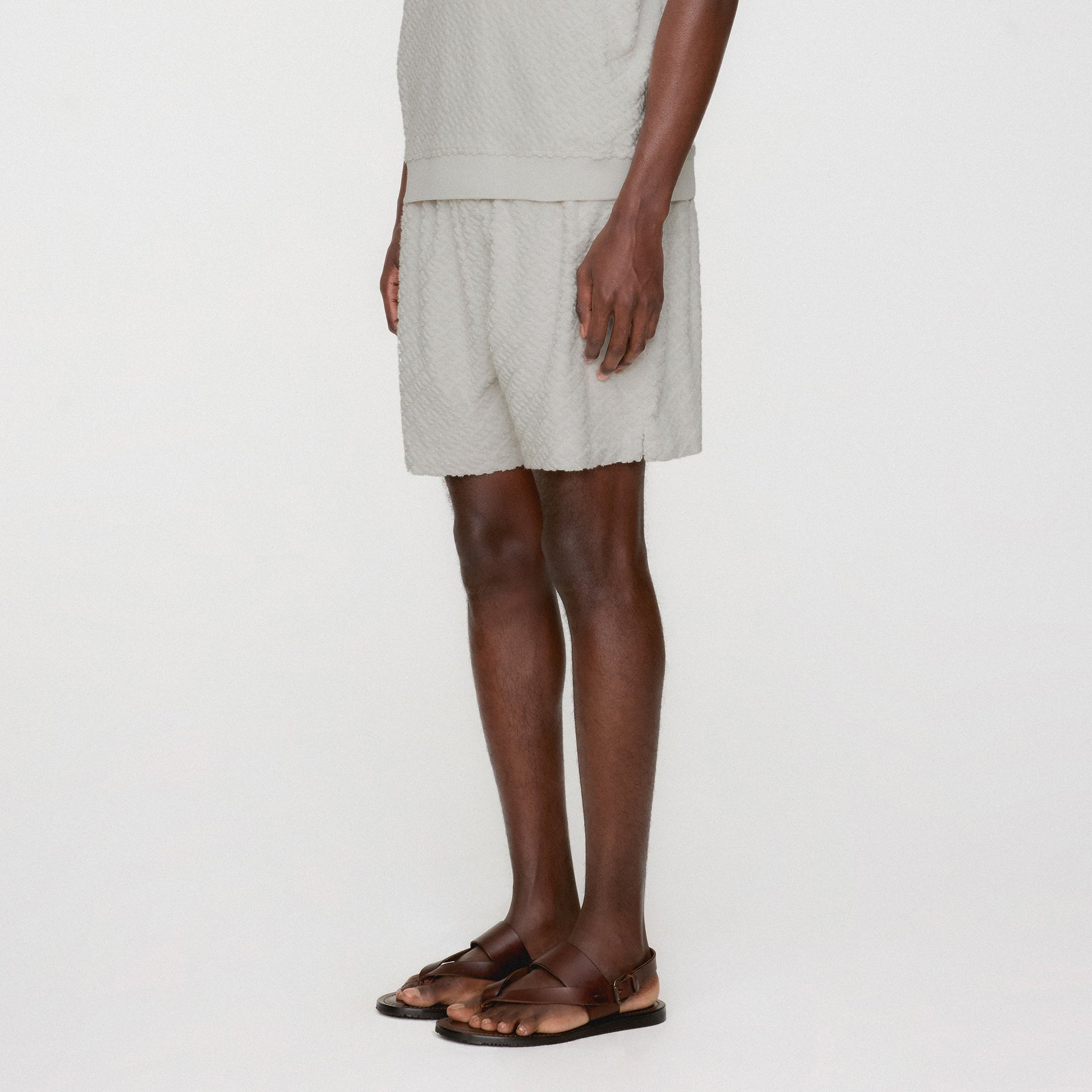 Kith Monogram Terry Graham Short - Concrete