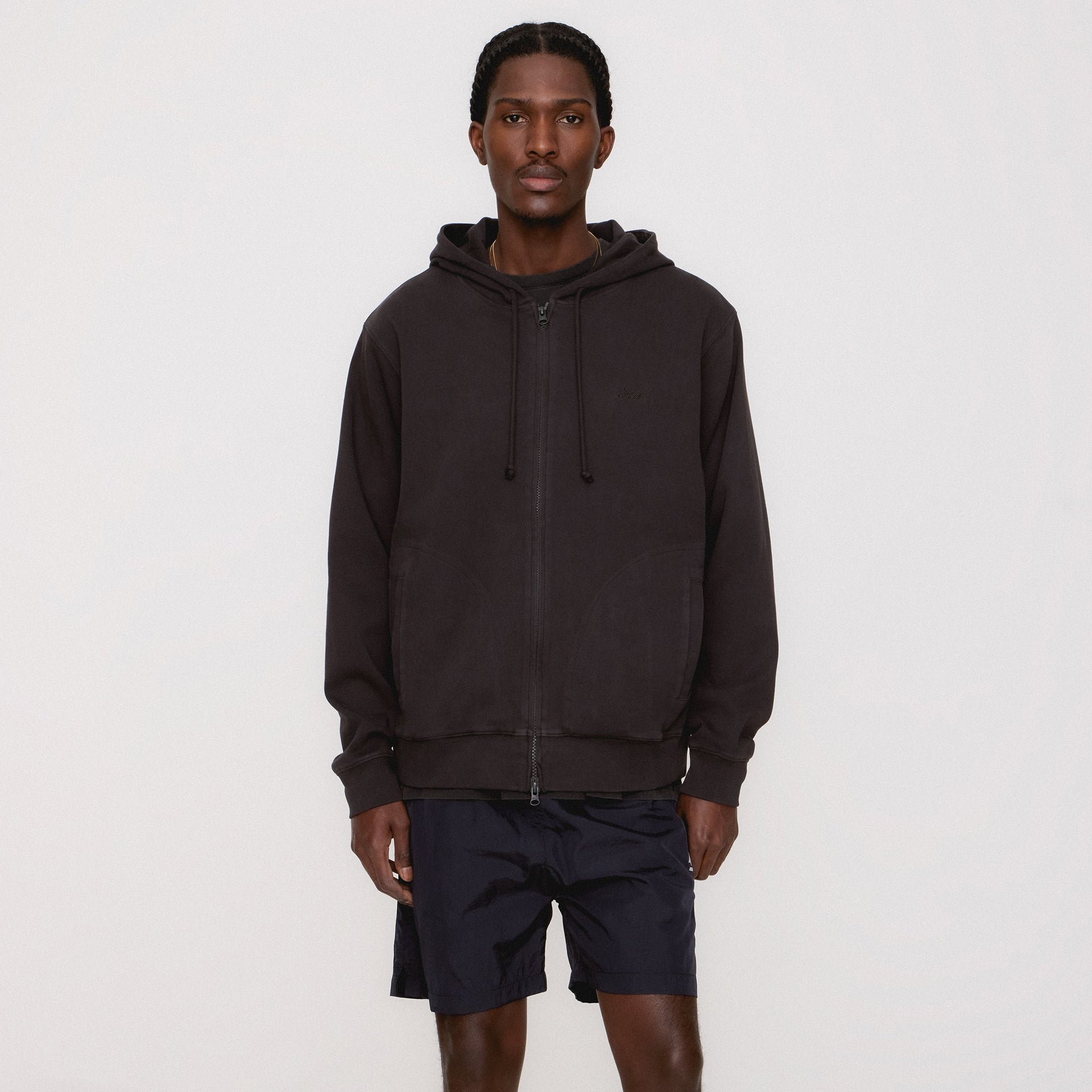 Kith Interlock Williams V Full Zip Hoodie - Studio