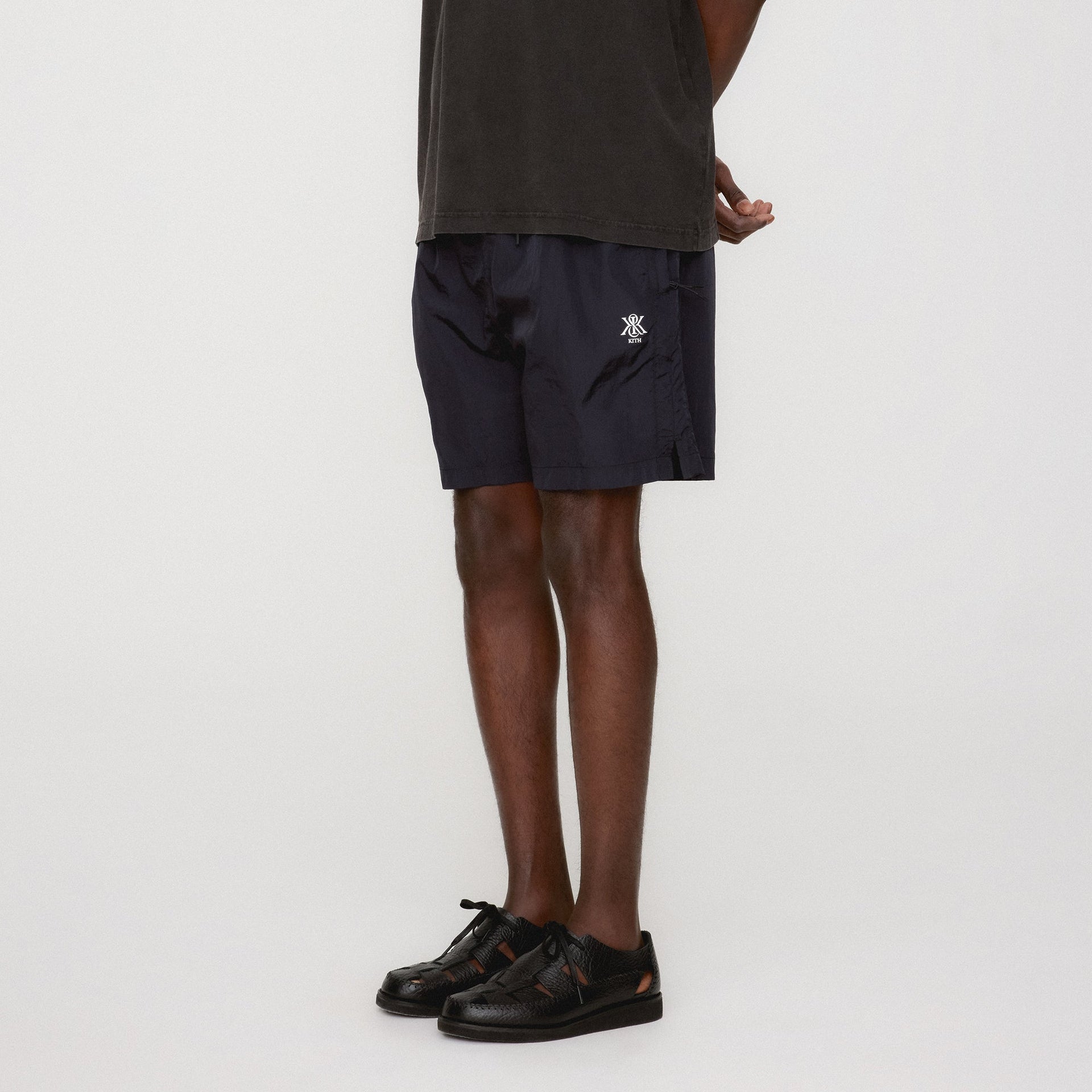 Kith Garment Washed Nylon Active Swim Short - Ink