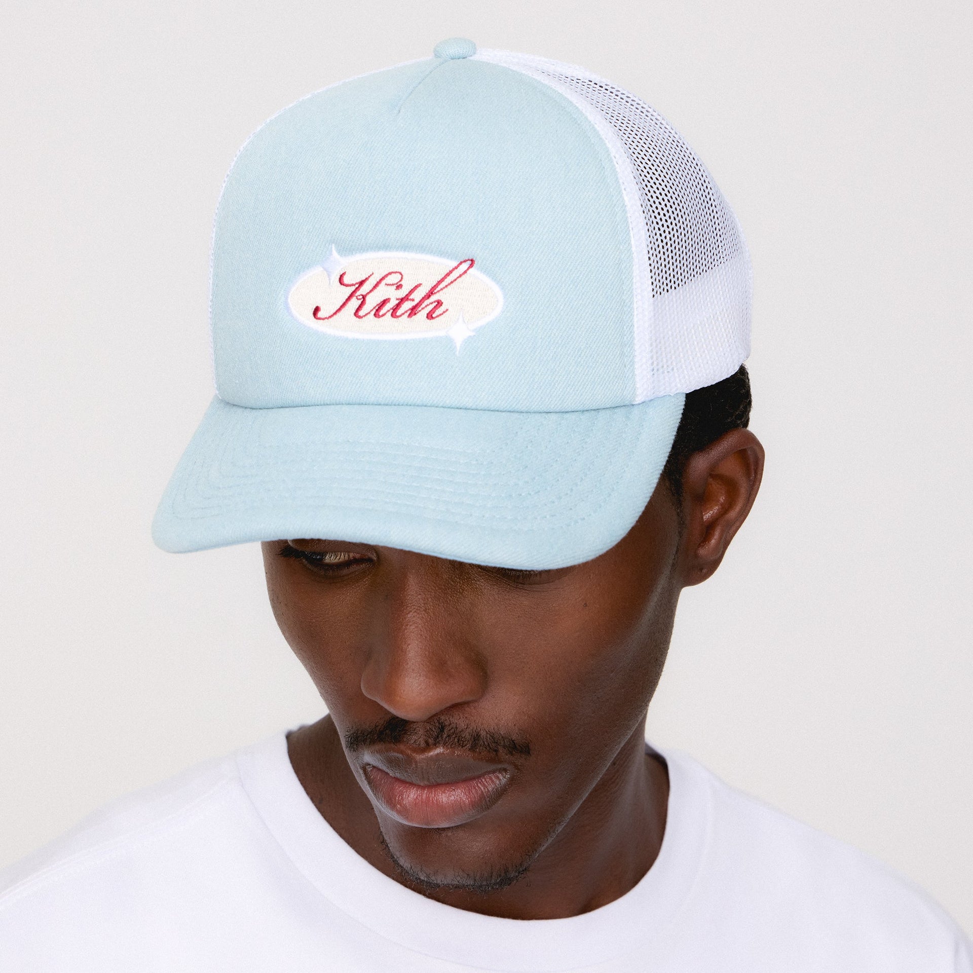 Kith Denim Nolan Trucker Hat - Light Indigo