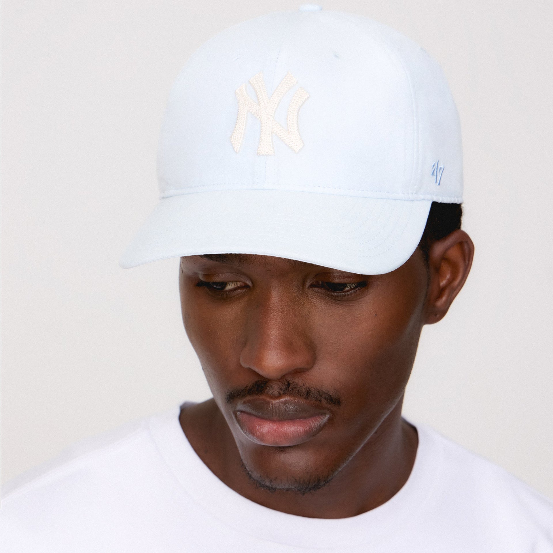 Kith & '47 for the New York Yankees Cupro Linen Franchise LS Cap - Light Indigo