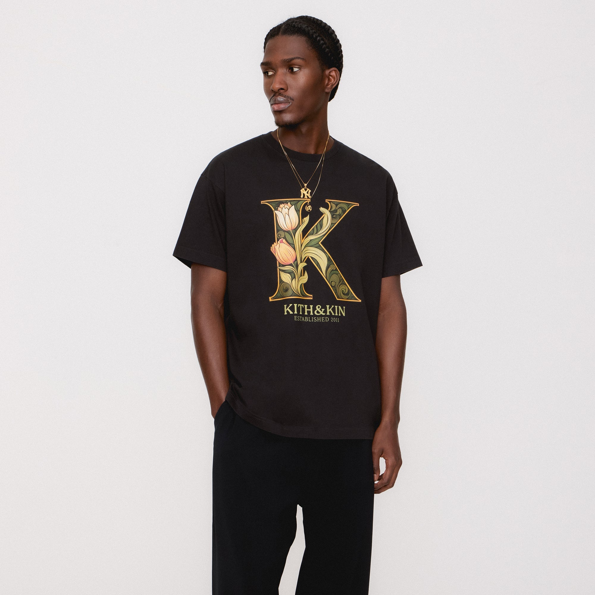 Kith Tulip K Tee - Black – Kith Europe