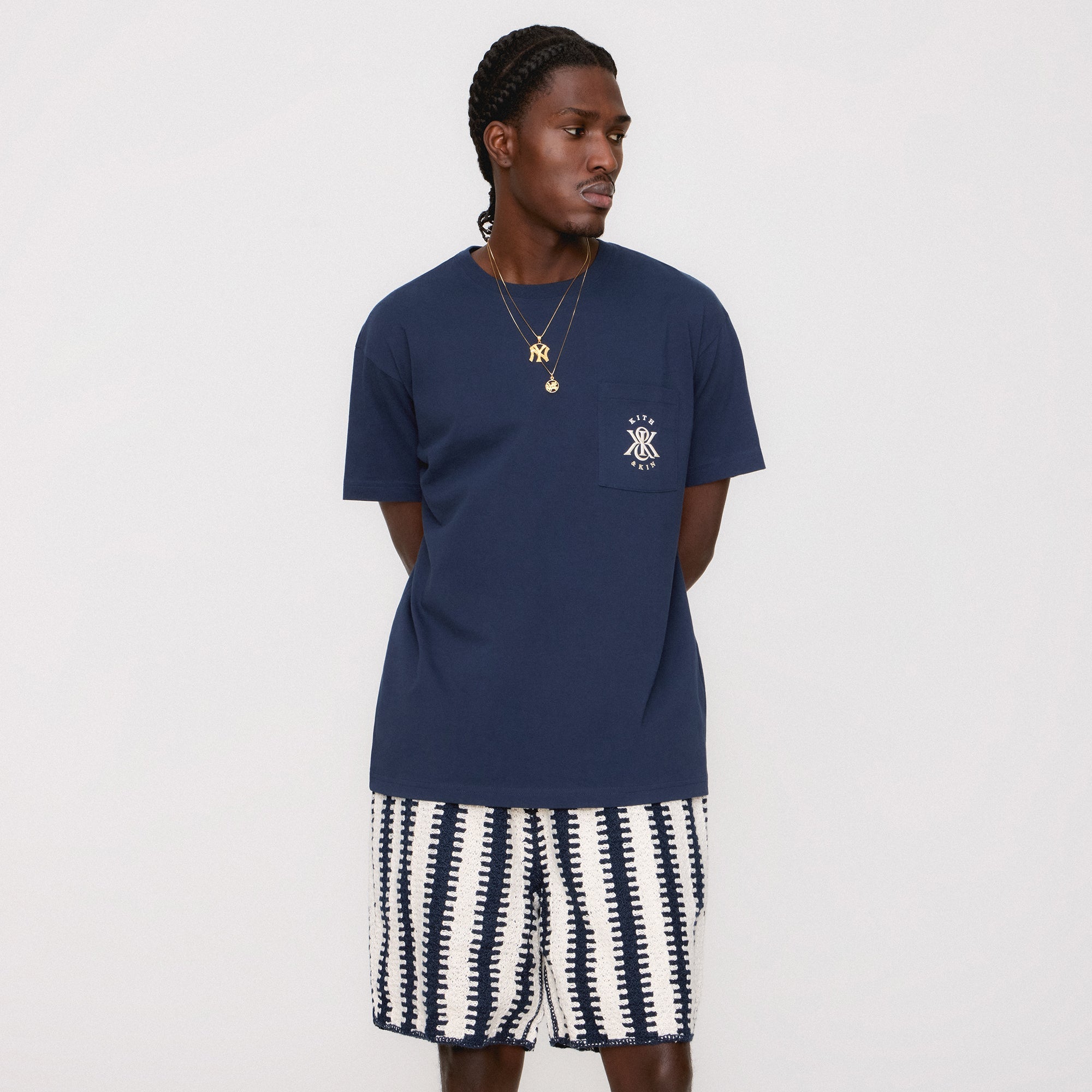 KITH K&K Floral ポケット Tシャツ 半袖 White Nocturnal 送料込 Kith-KK-Floral-Pocket-Tee-