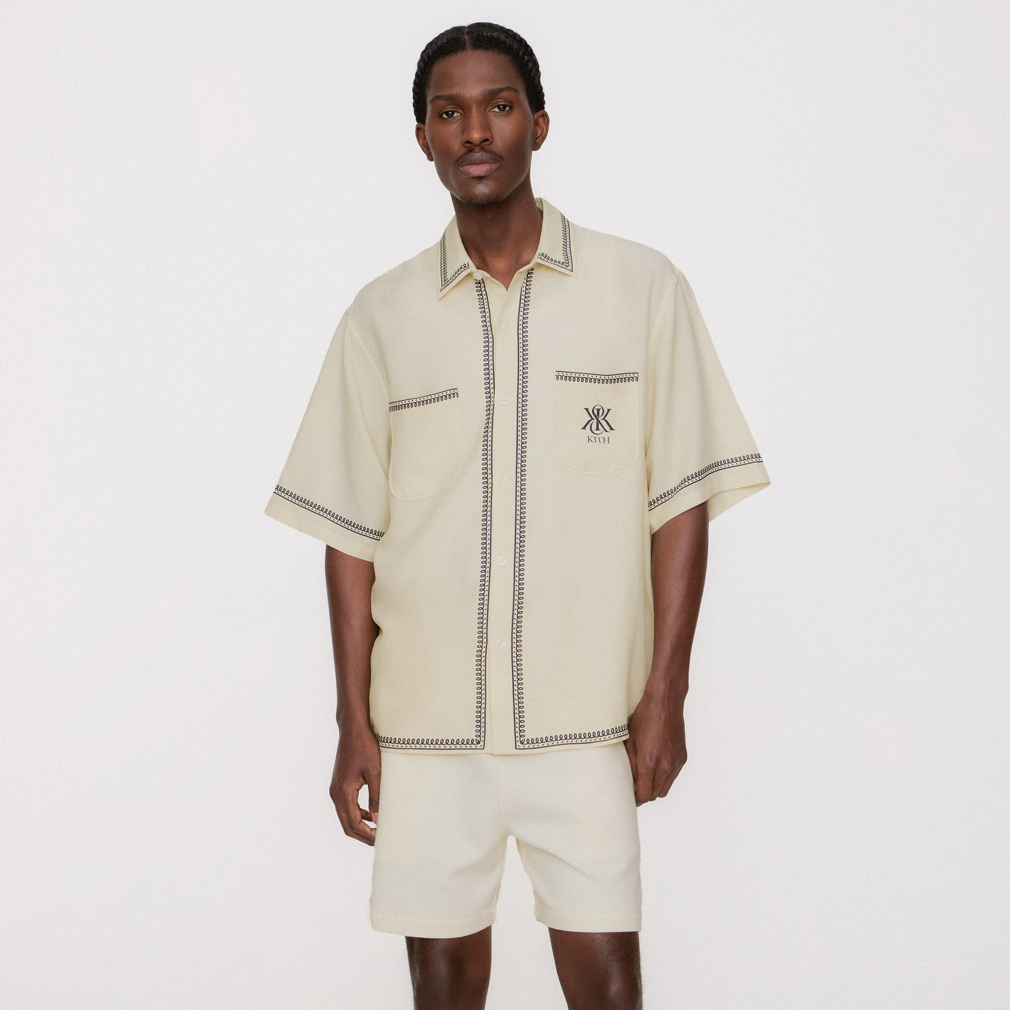 Kith Ornate Baroque Pocket Tee - Sandrift – Kith Europe