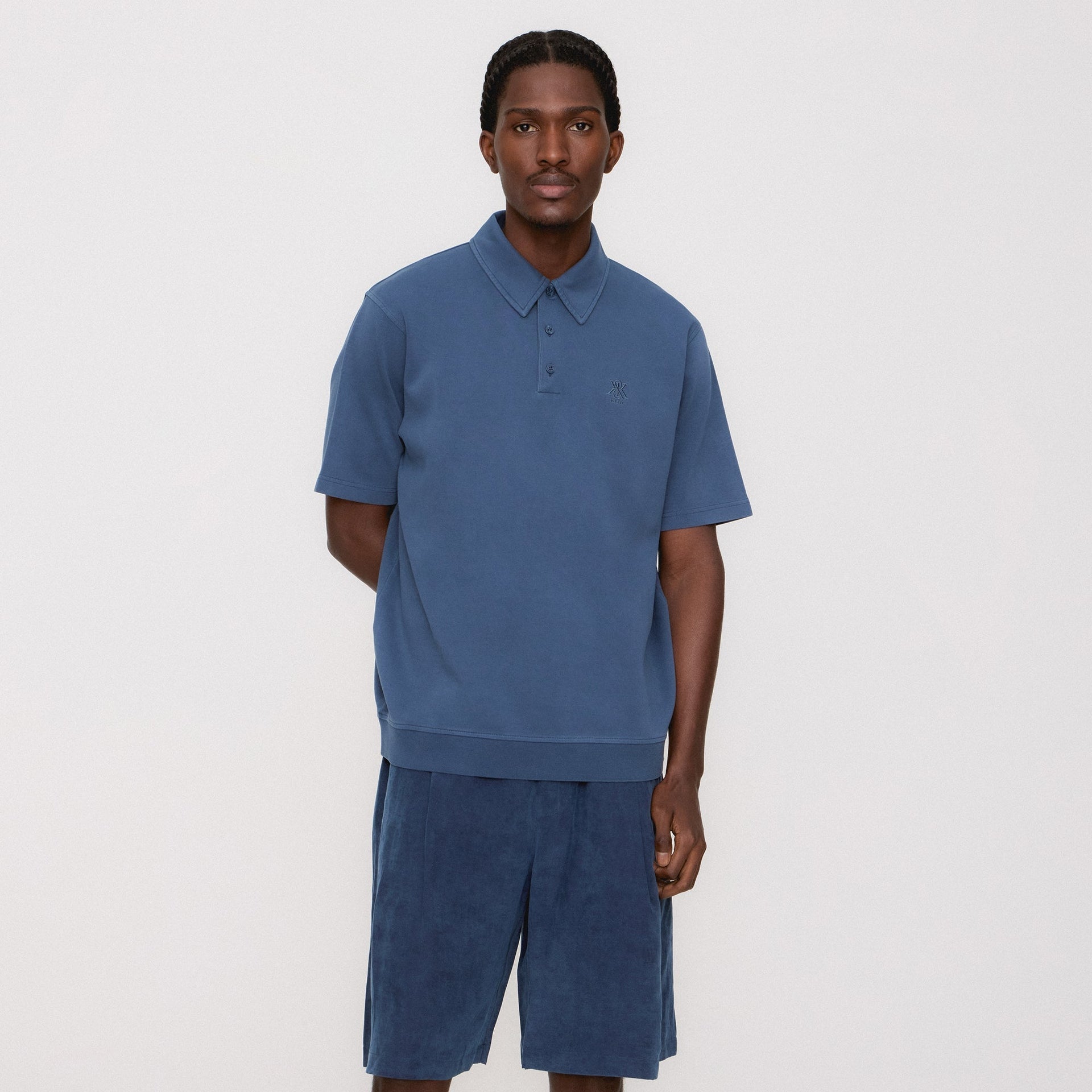 Kith Crystal Wash Interlock Graham Polo - Mystery PH