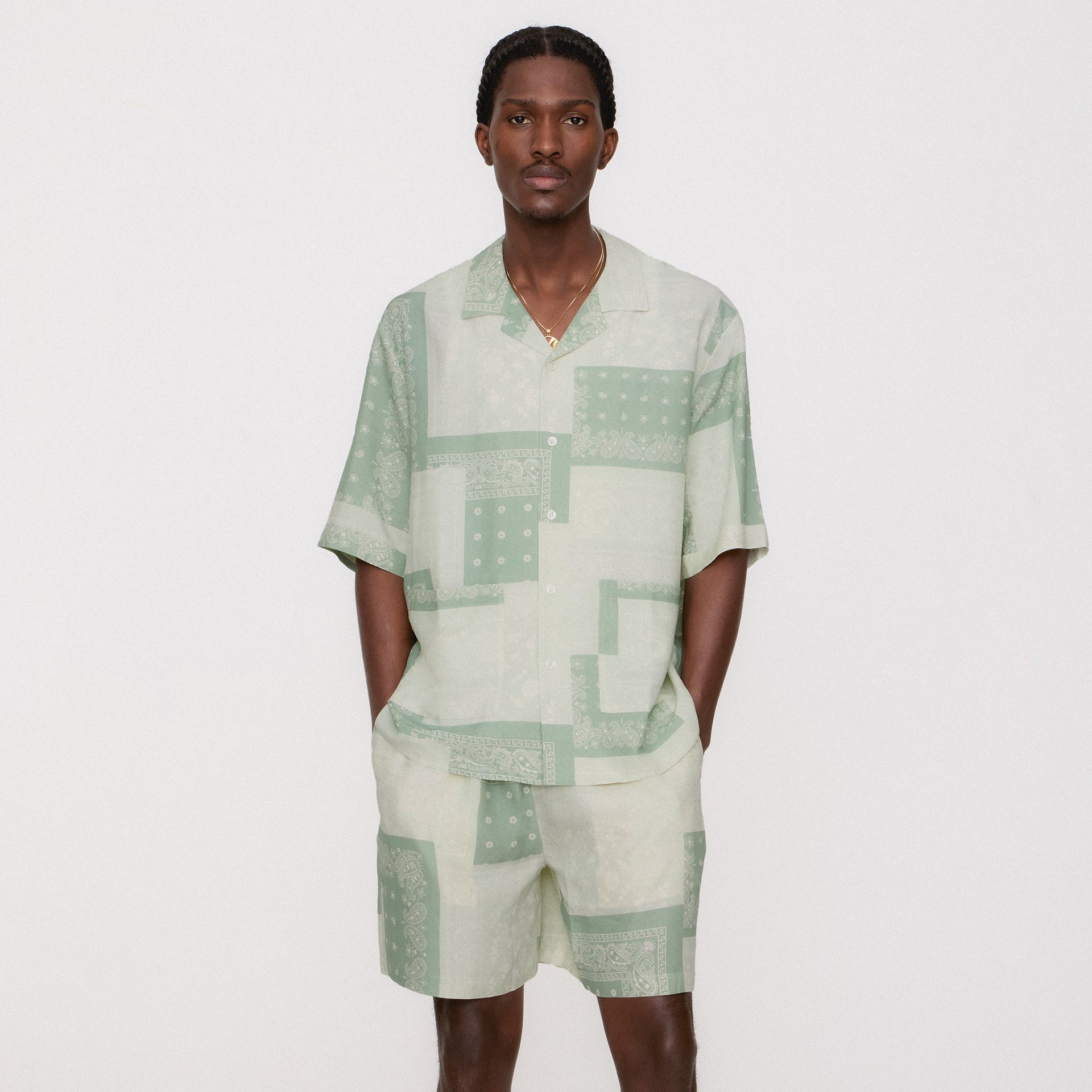 Kith Silk Lyocell Bandana Reade Shirt - Realm