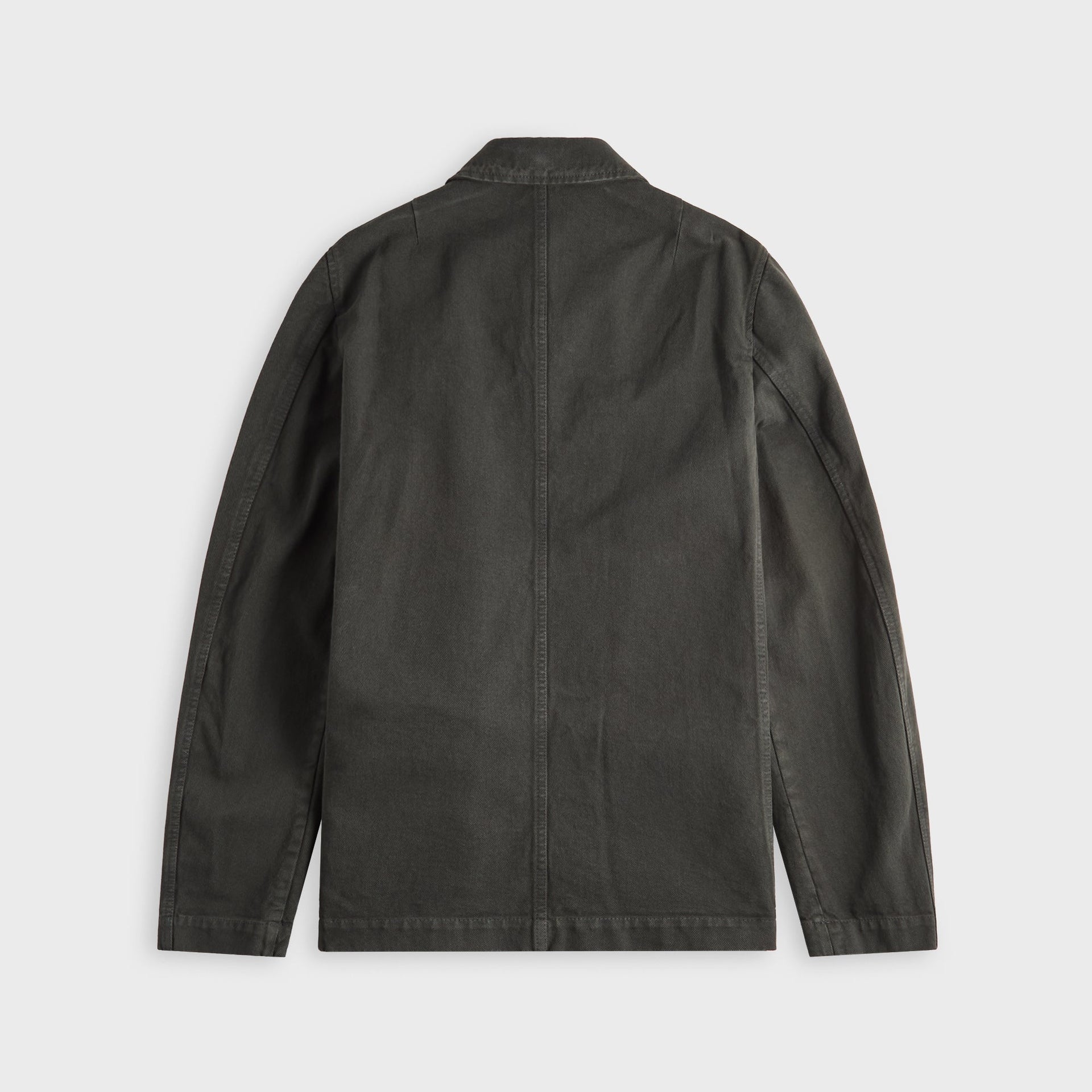 Dries Van Noten Overdye Compact Twill Cotton Jacket - Dark Grey