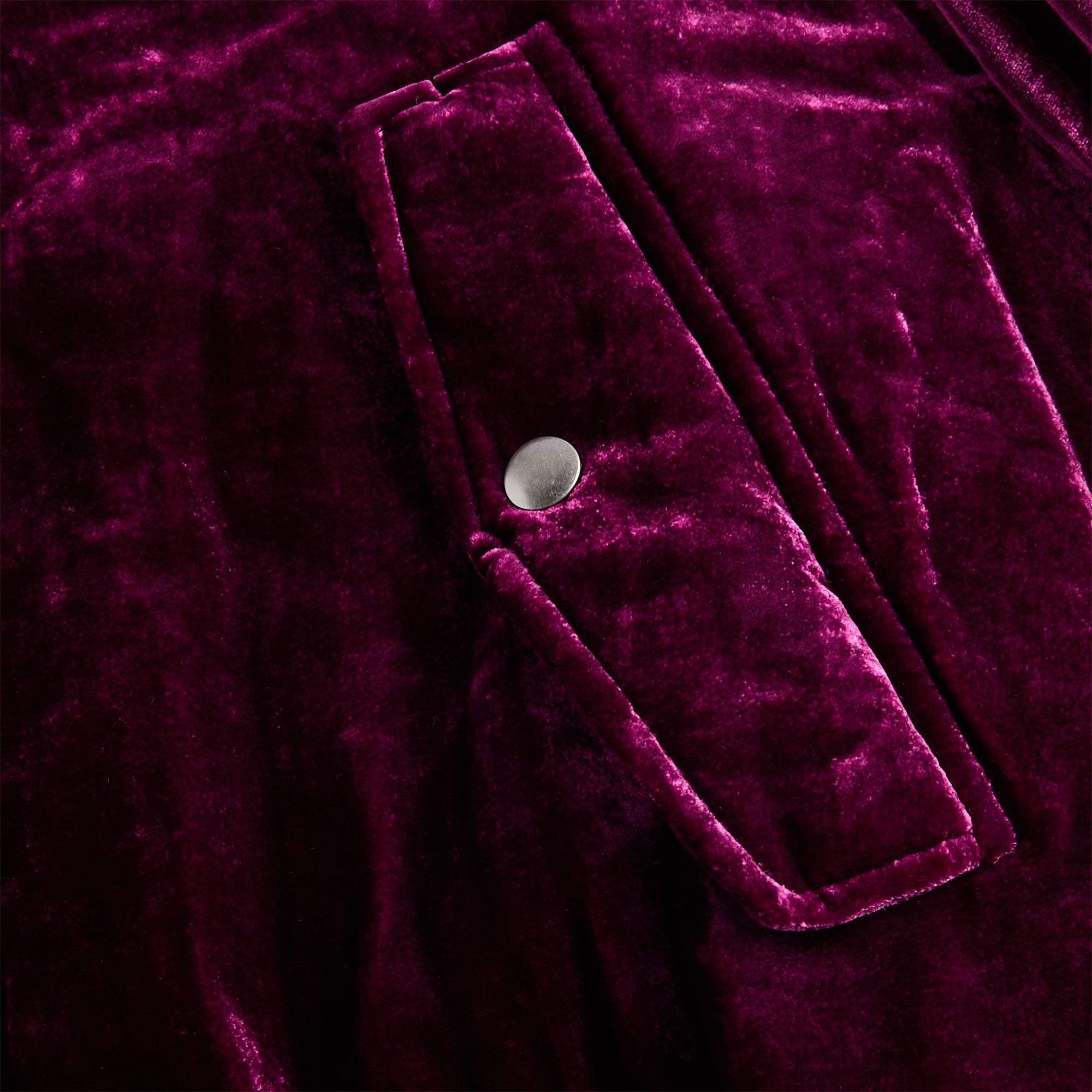 Dries Van Noten Fluid Viscose Silk Velvet Jacket - Violet – Kith