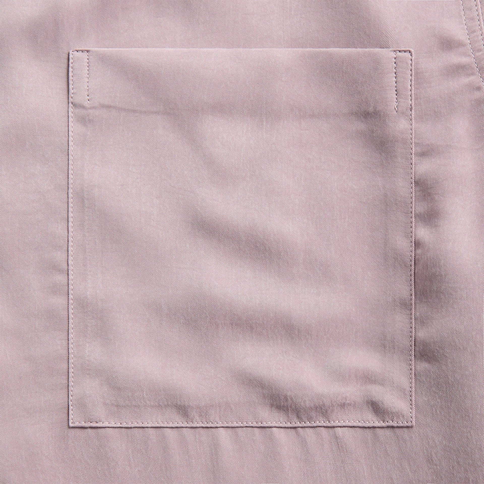 Dries Van Noten Sand Washed Cupro Shirt - Light Lilac