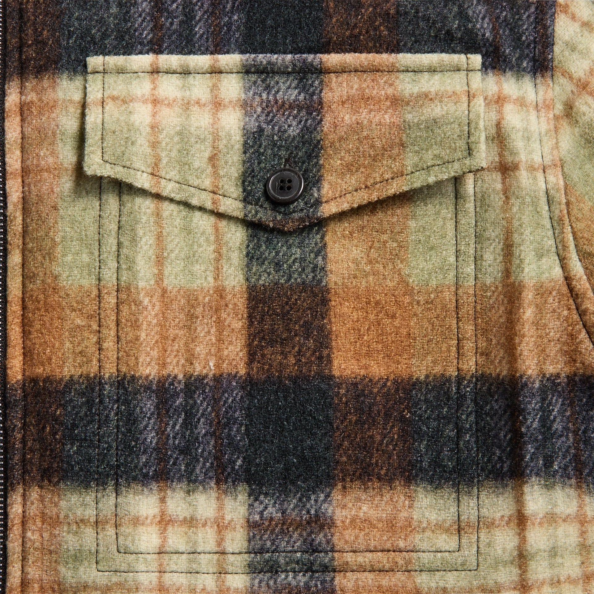Dries Van Noten Check Print Wool Shirt - Ocra