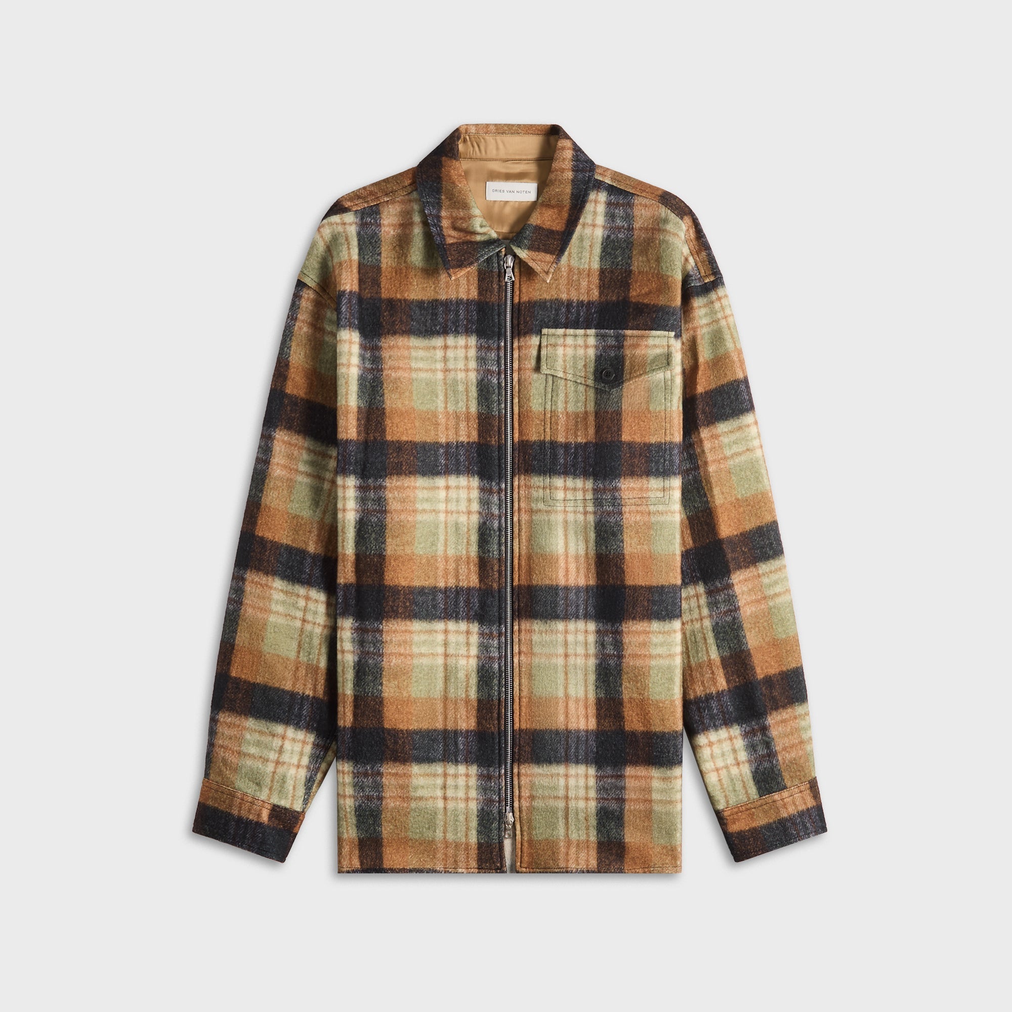 Dries Van Noten Check Print Wool Shirt - Ocra – Kith Europe