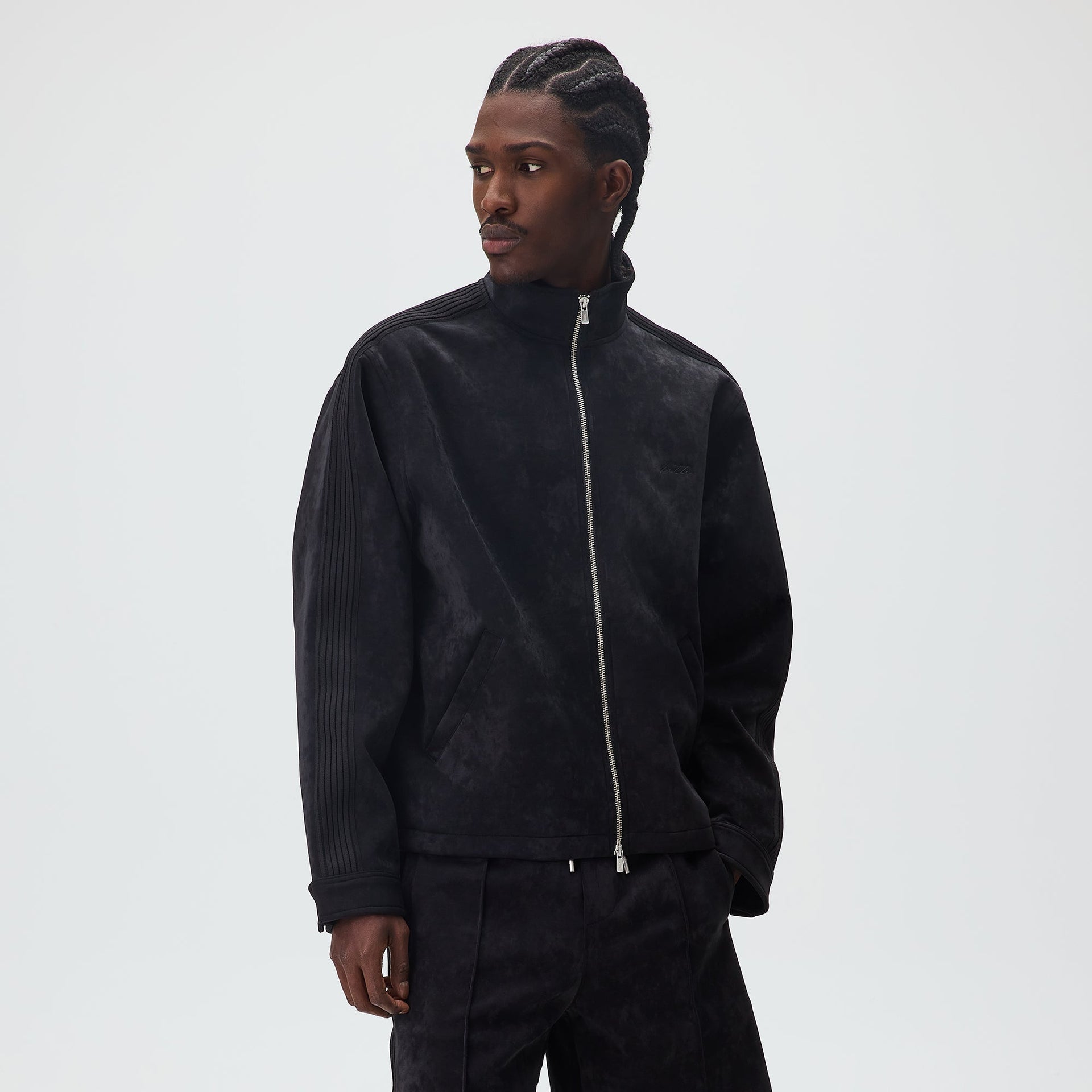 Kith Sueded Scuba Connor Track Jacket - Black - PH