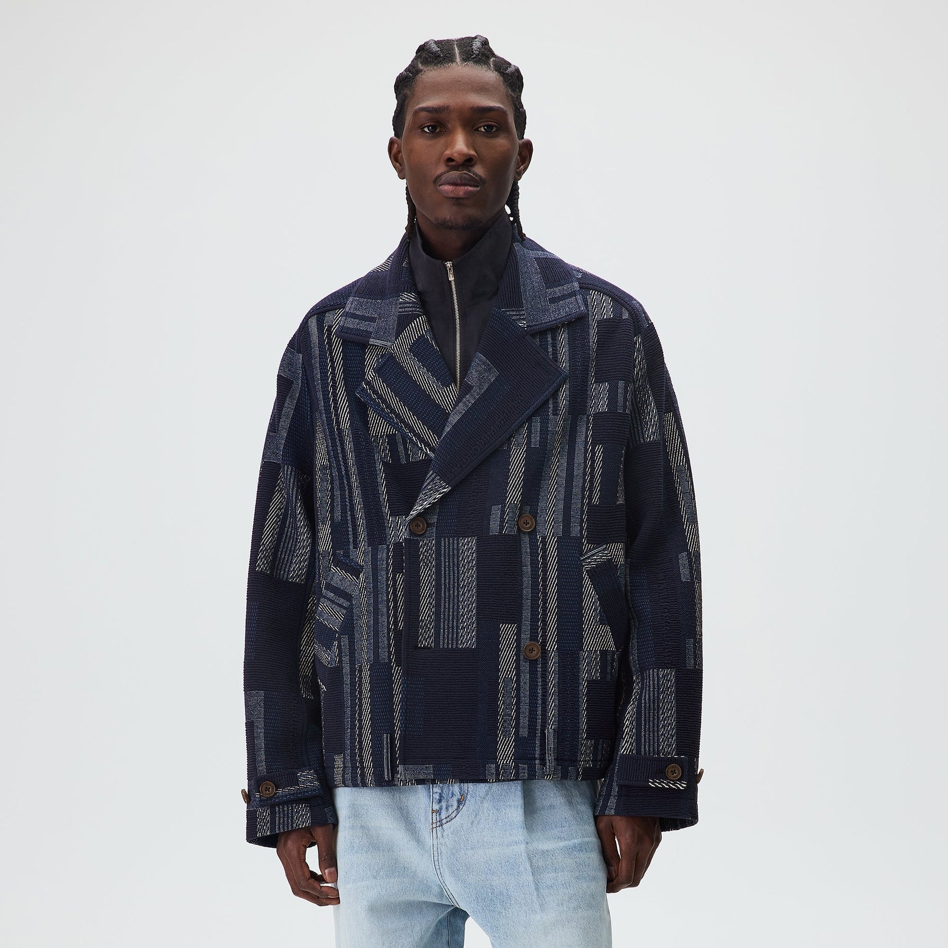 Kith Everett Cropped Moto Trench - Nocturnal - PH