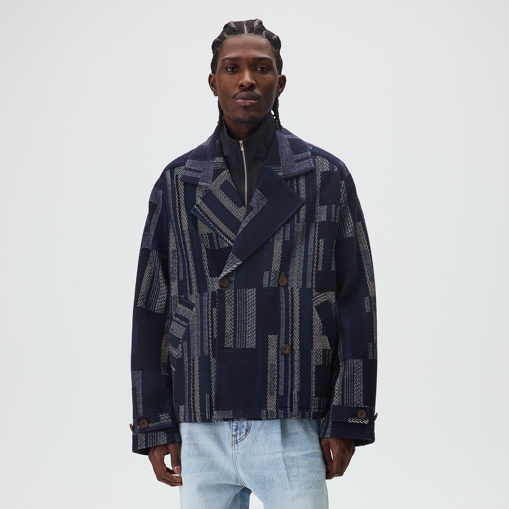 Kith Everett Cropped Moto Trench - Nocturnal – Kith Europe