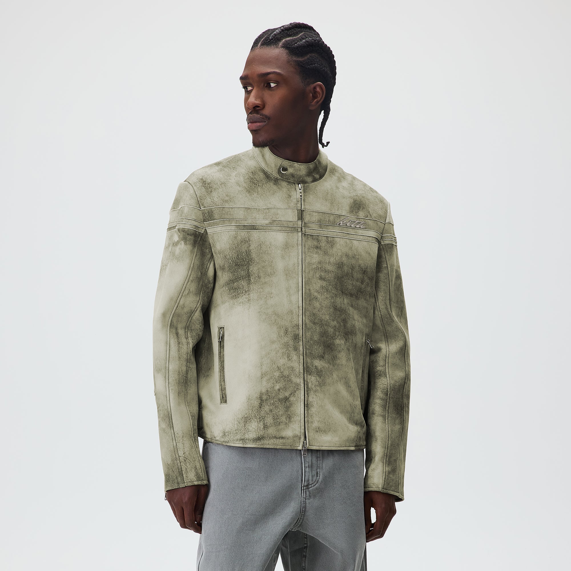 Kith Washed Suede Rossi Moto Jacket - Flagstaff – Kith Europe
